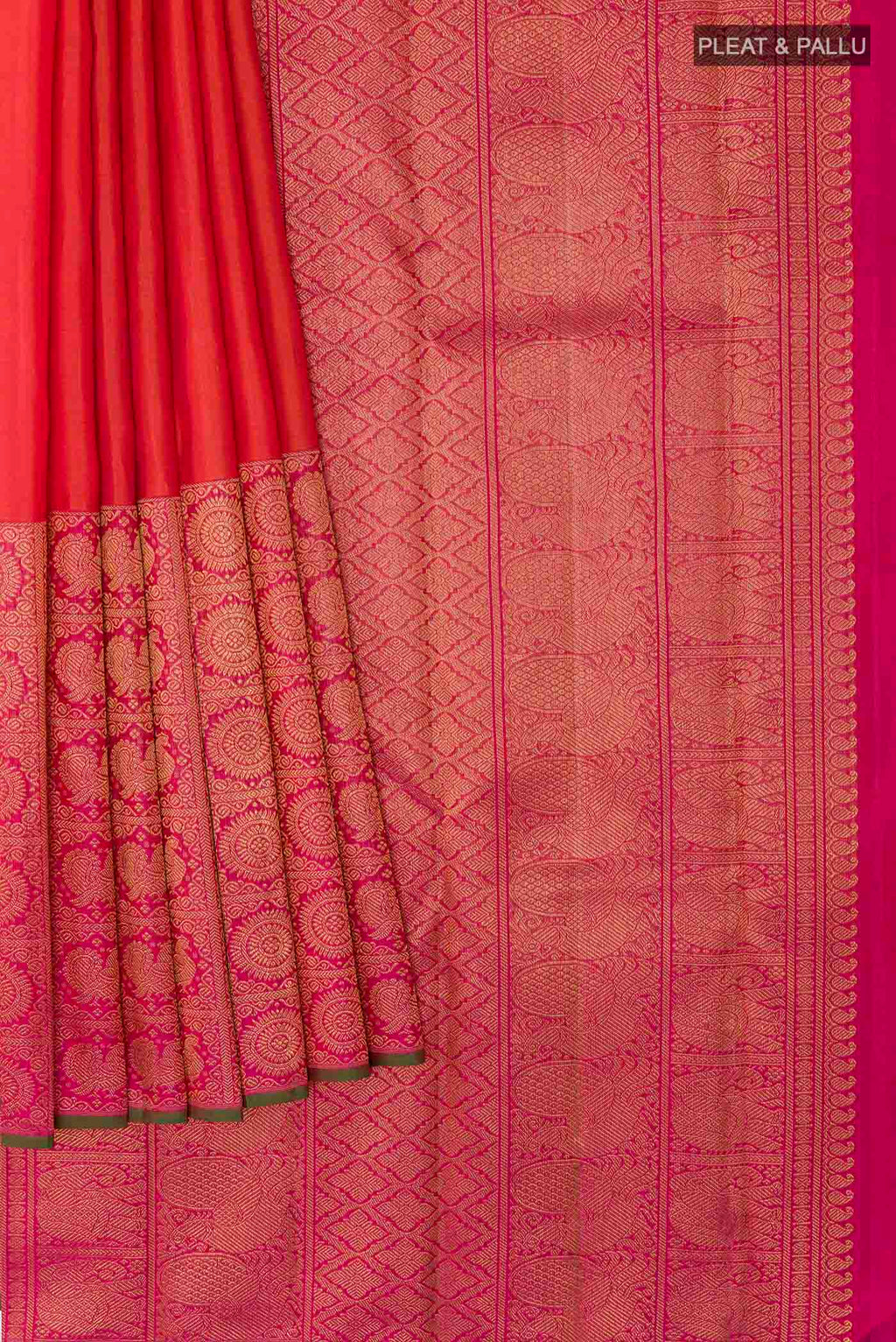 pleats pallu