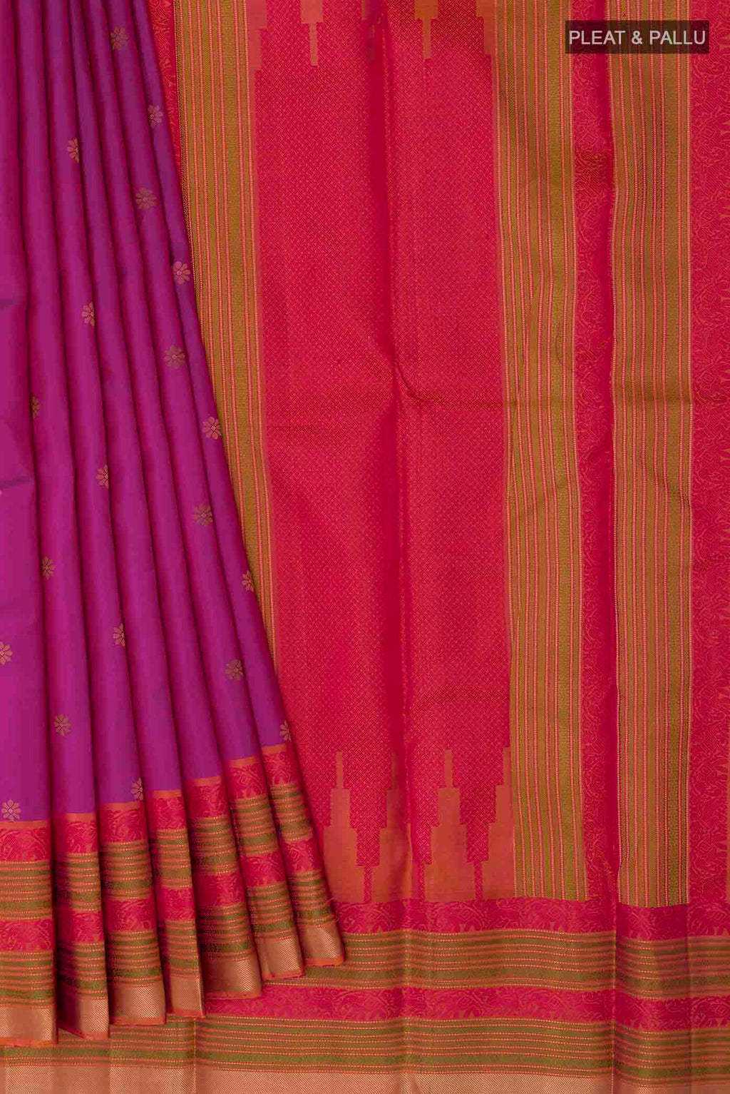 pleats pallu