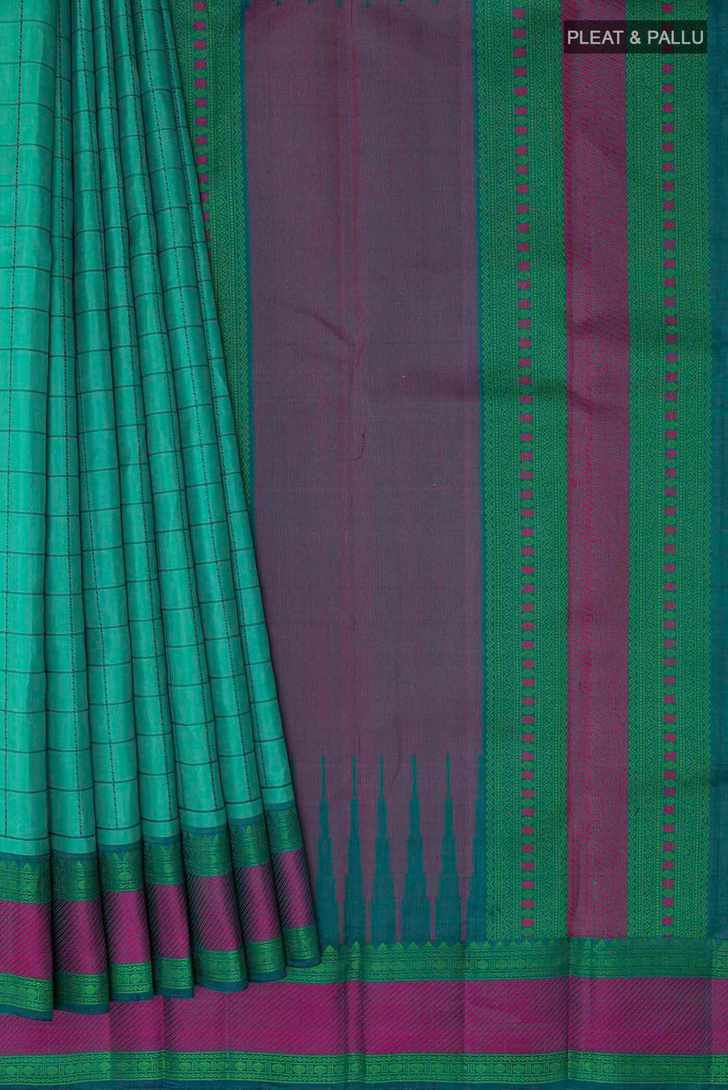 pleats pallu