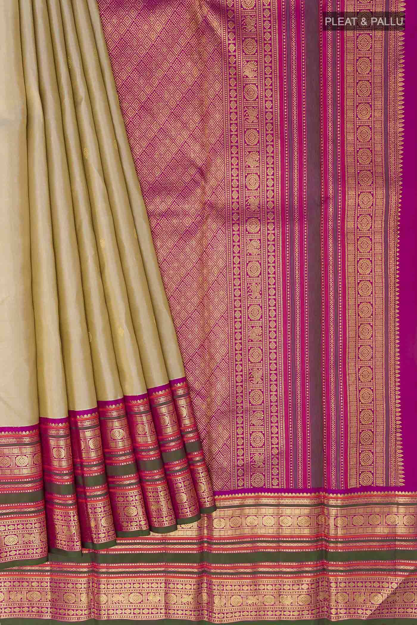 pleats pallu