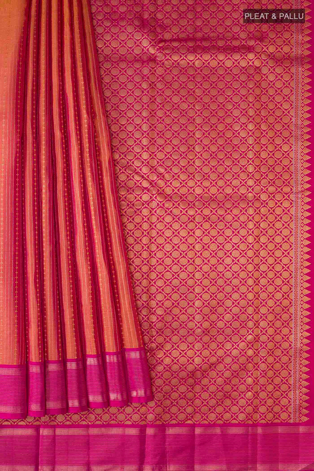 pleats pallu