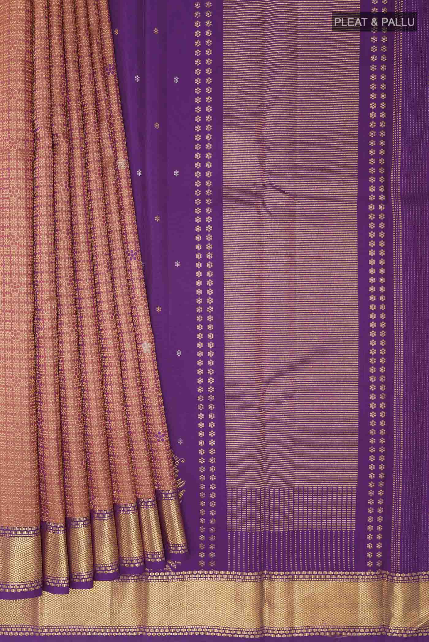 pleats pallu