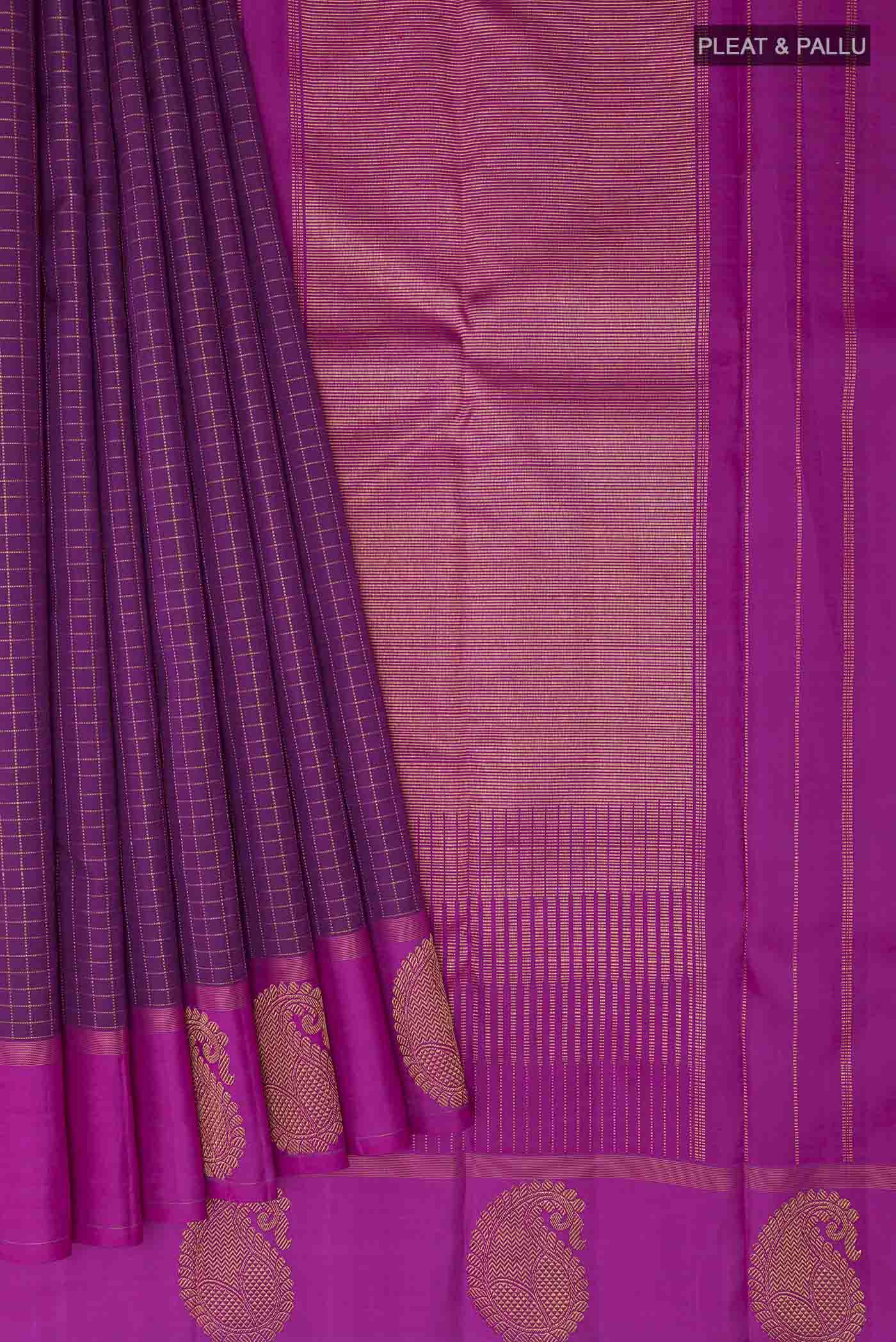 pleats pallu