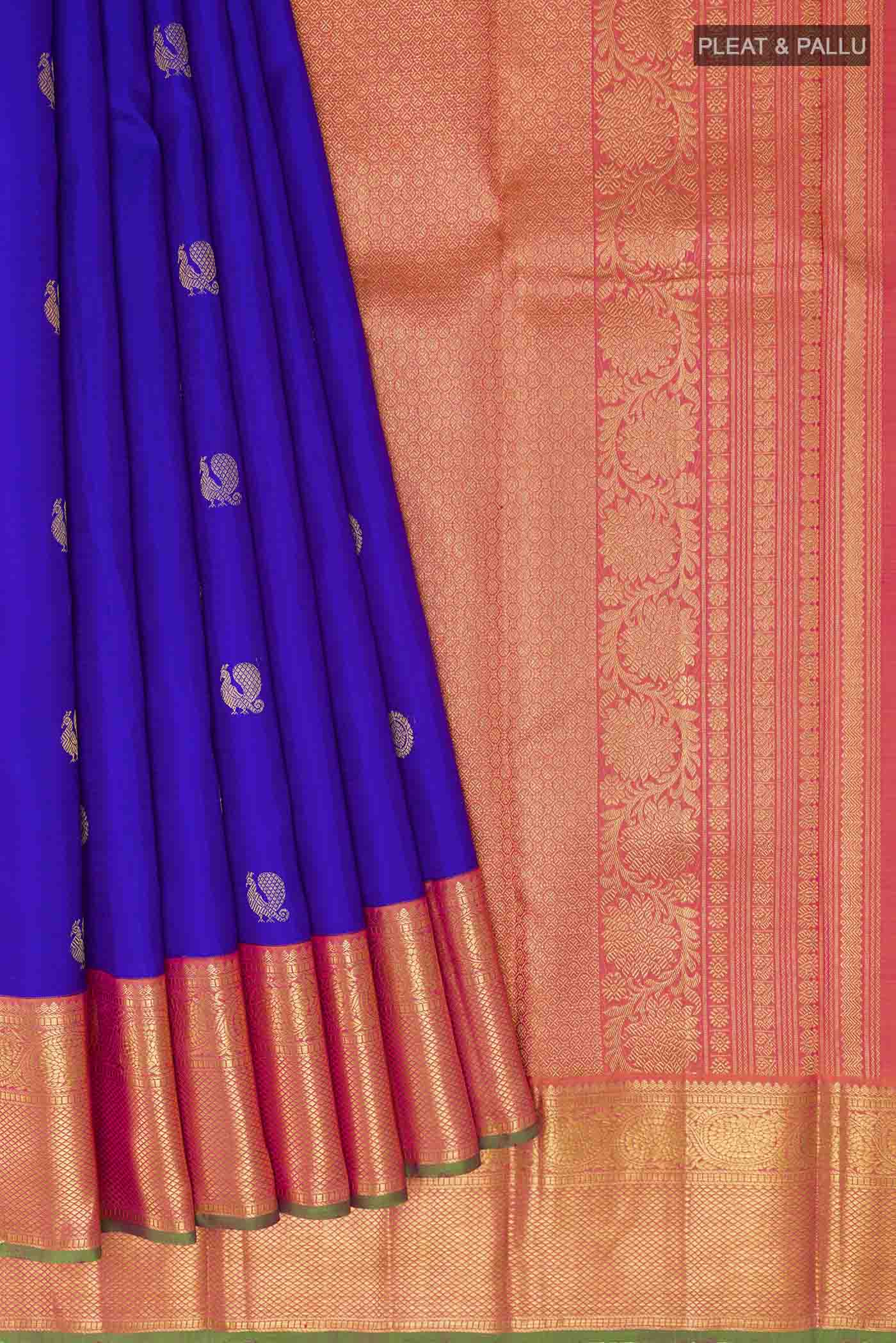 pleats pallu