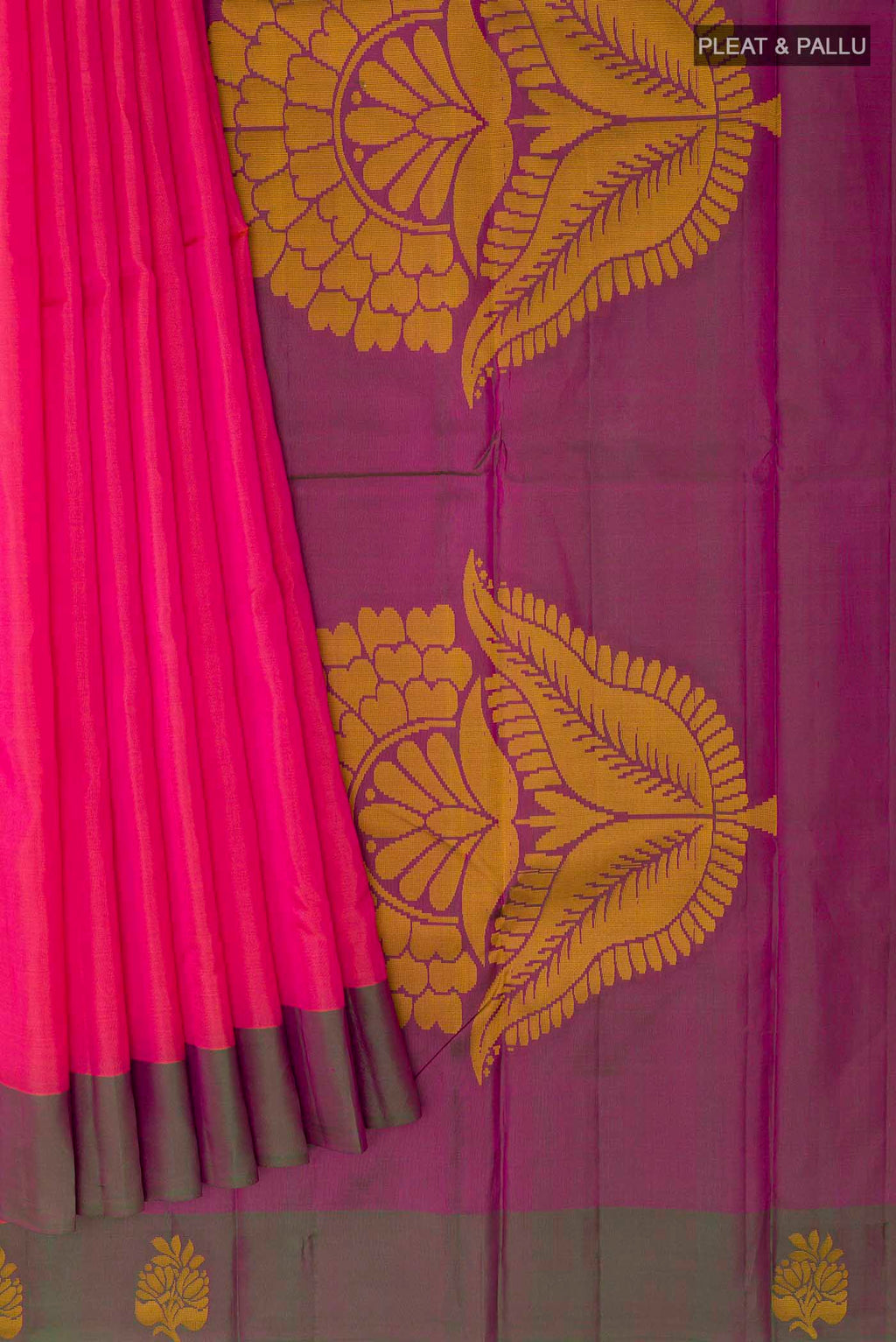 pleats pallu