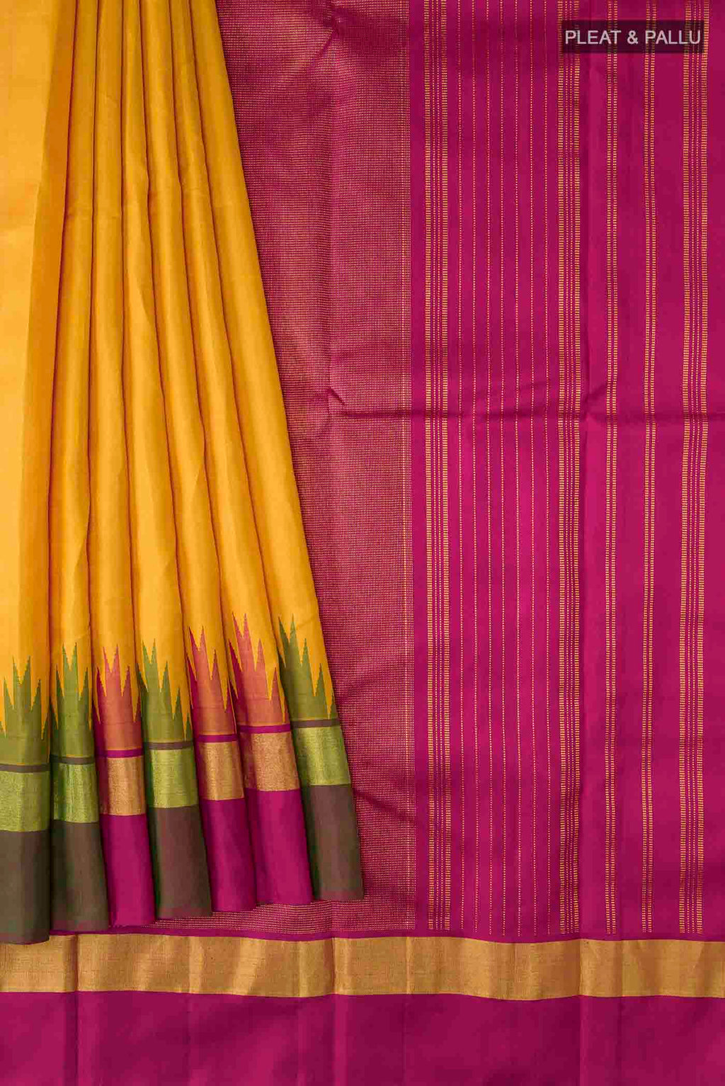 pleats pallu