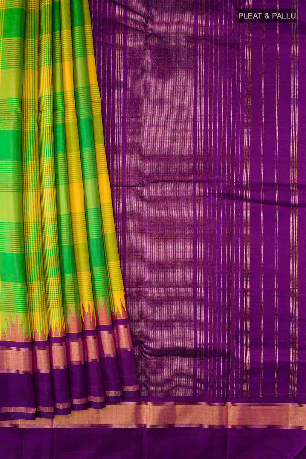 pleats pallu