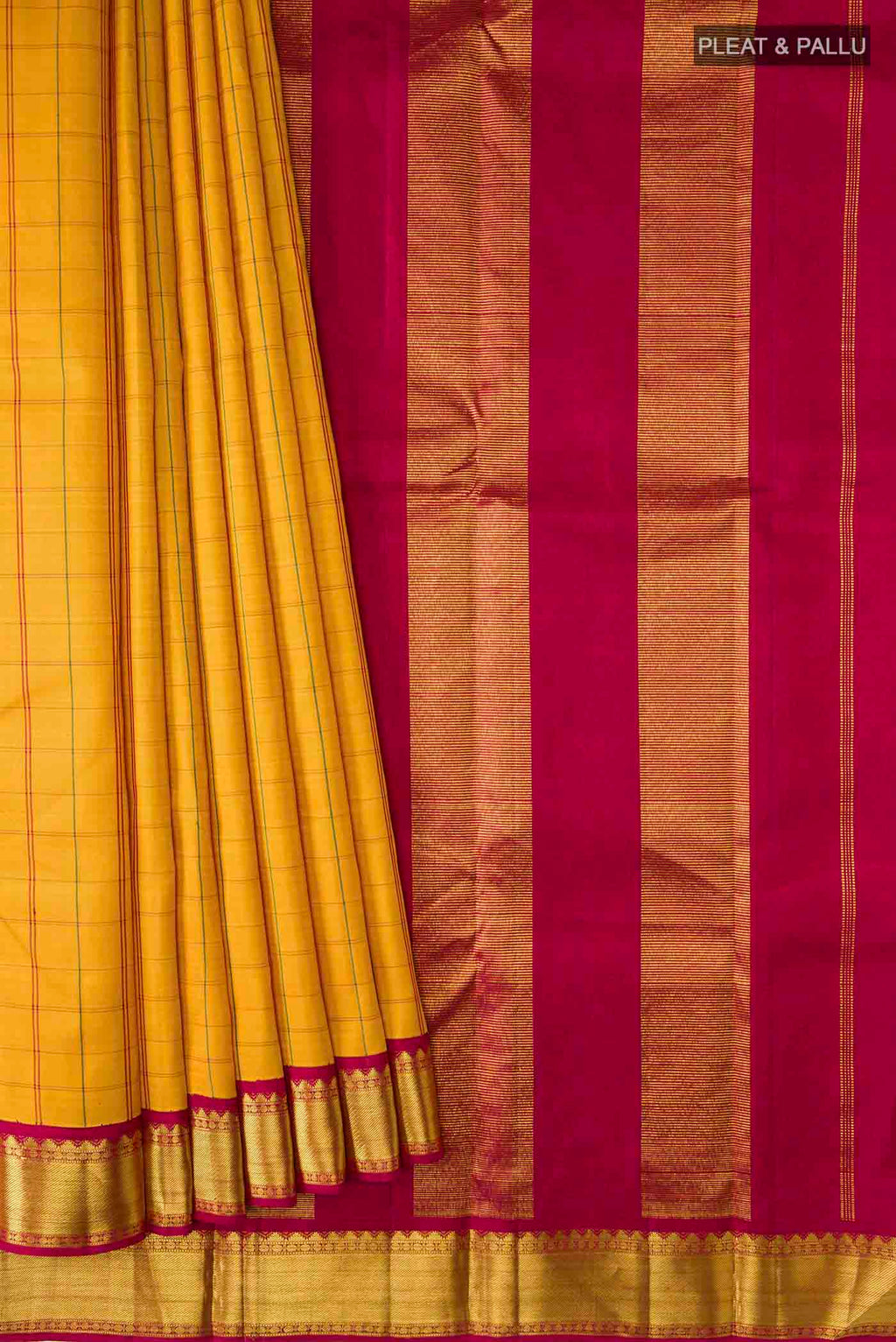 pleats pallu