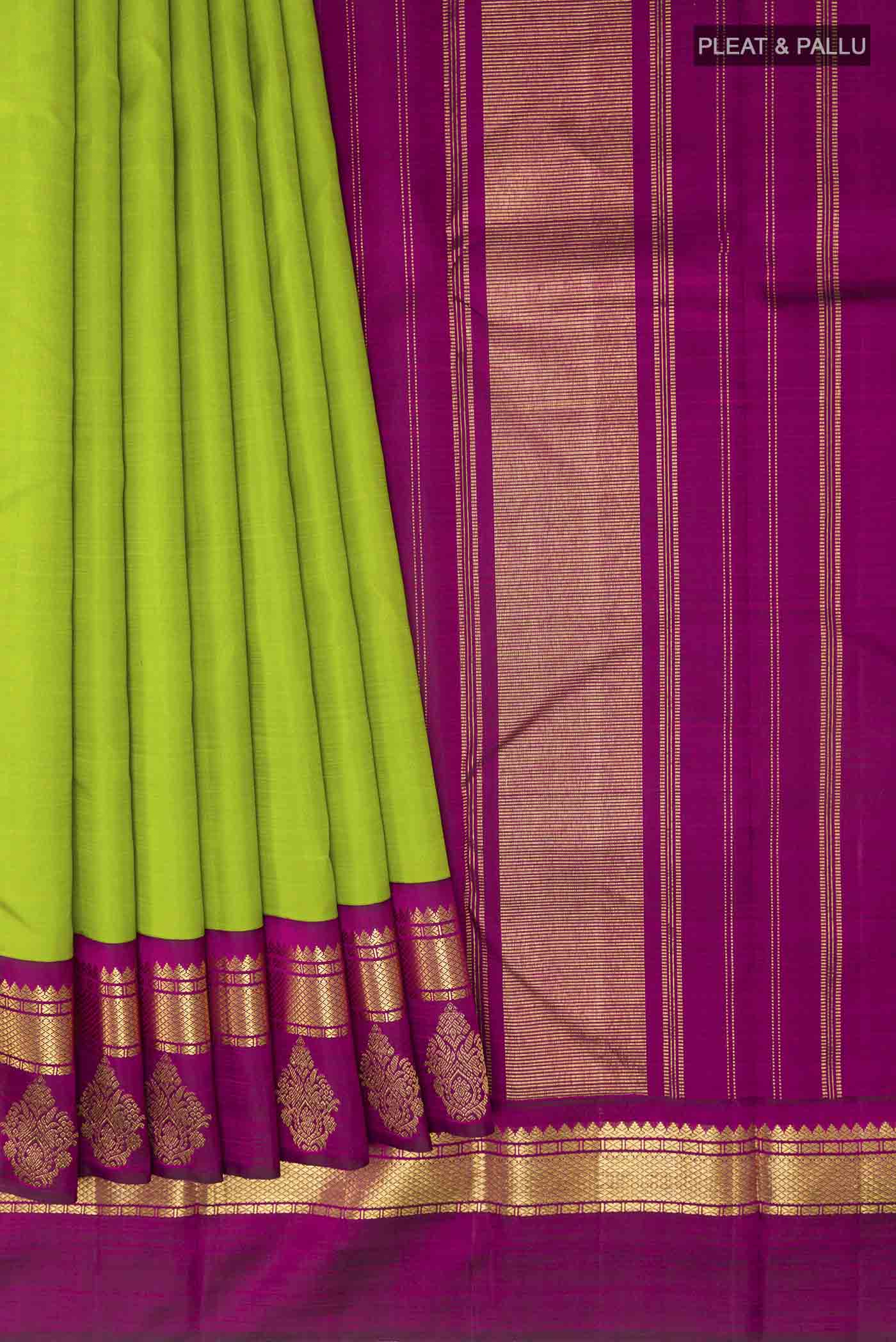 pleats pallu