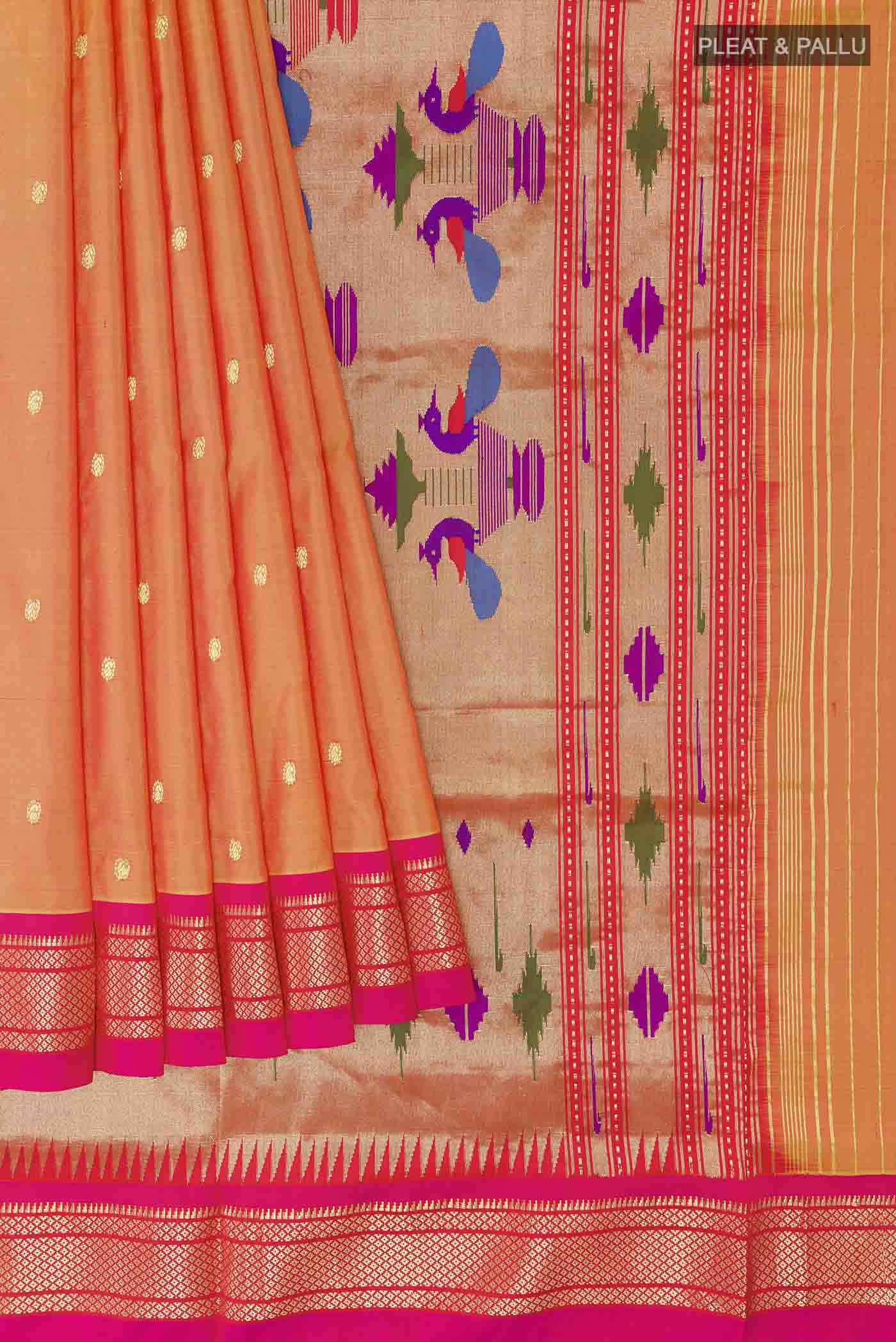 pleats pallu