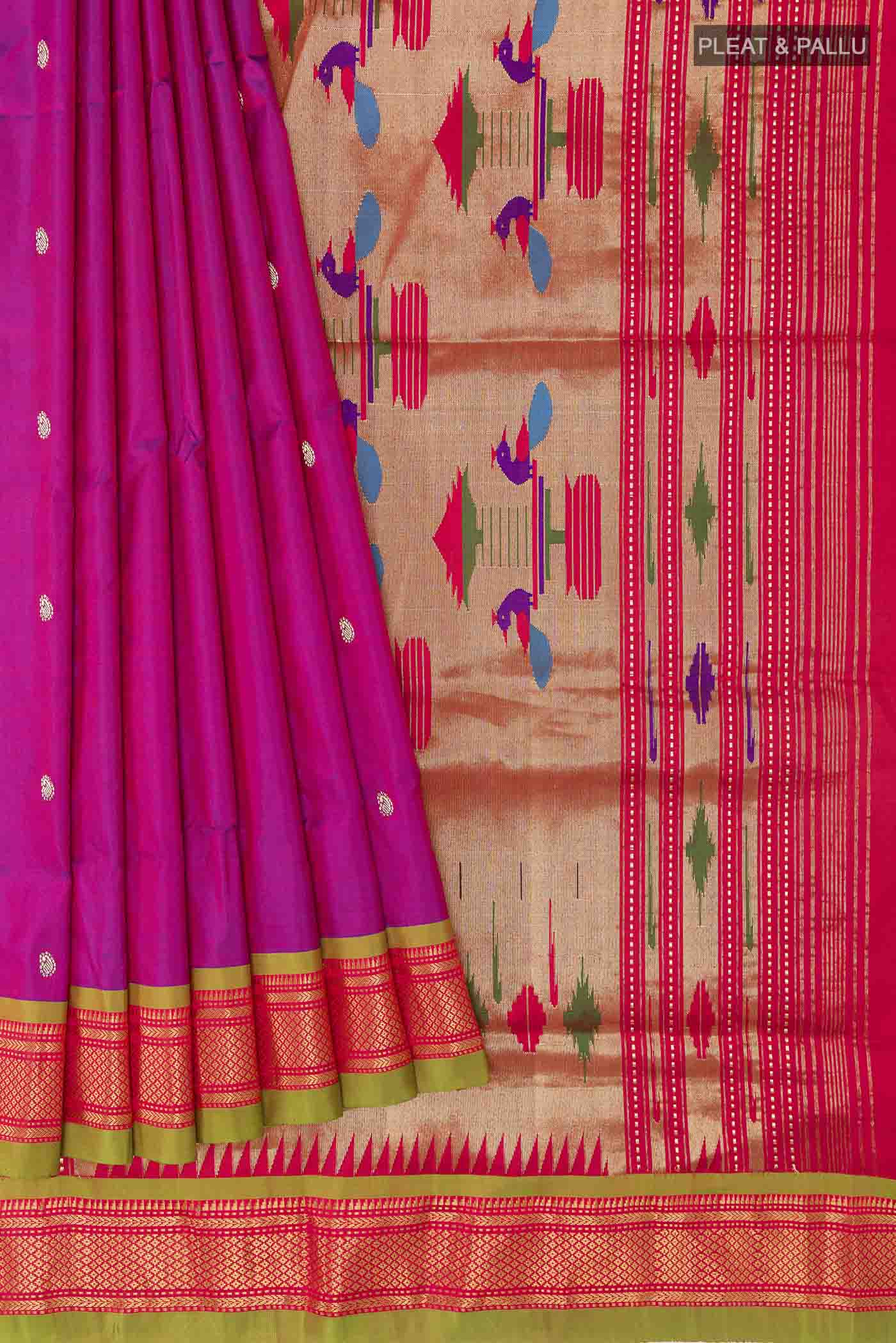pleats pallu
