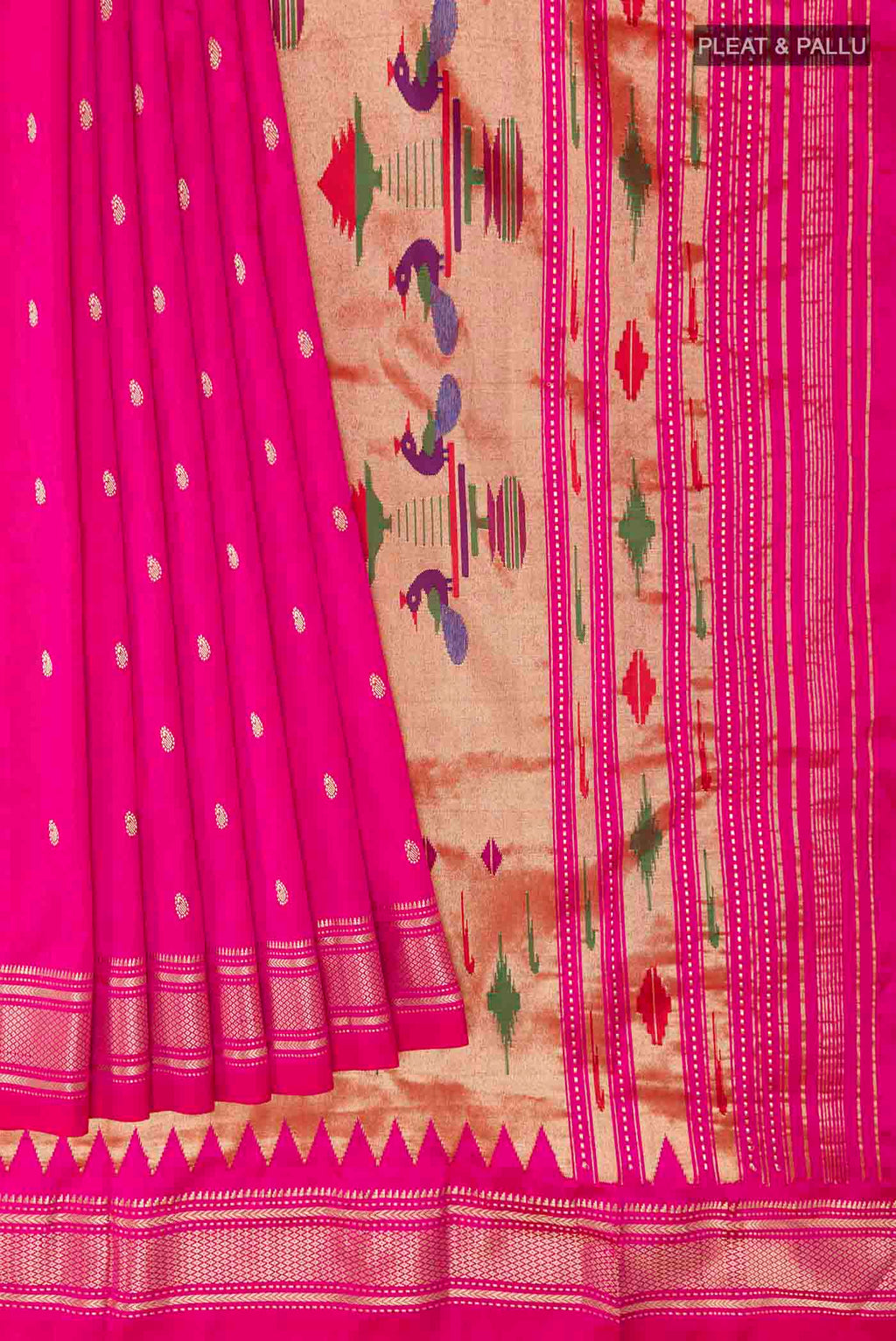 pleats pallu
