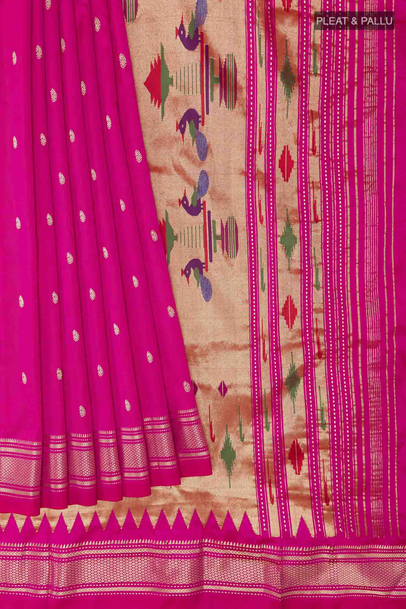 pleats pallu