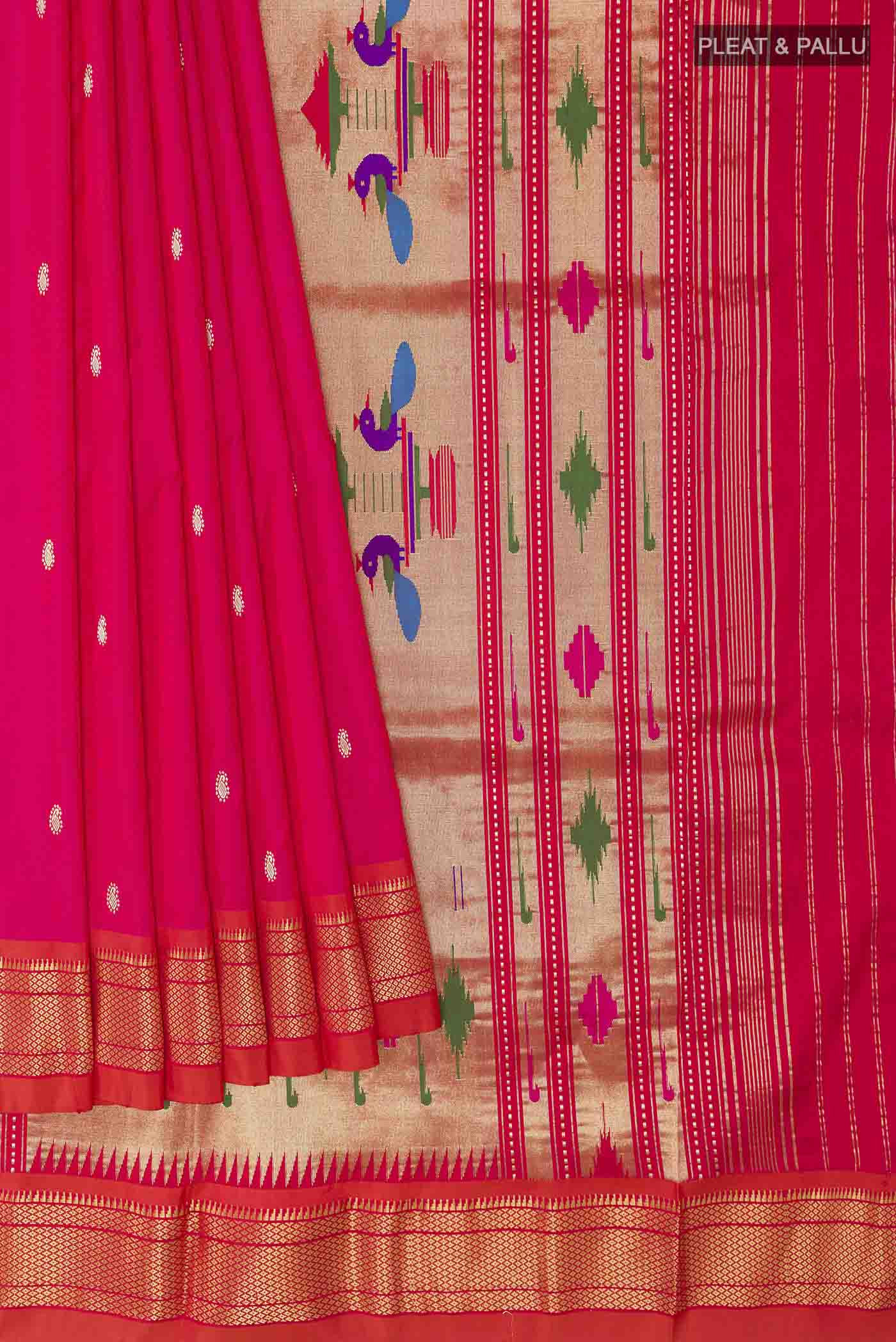 pleats pallu