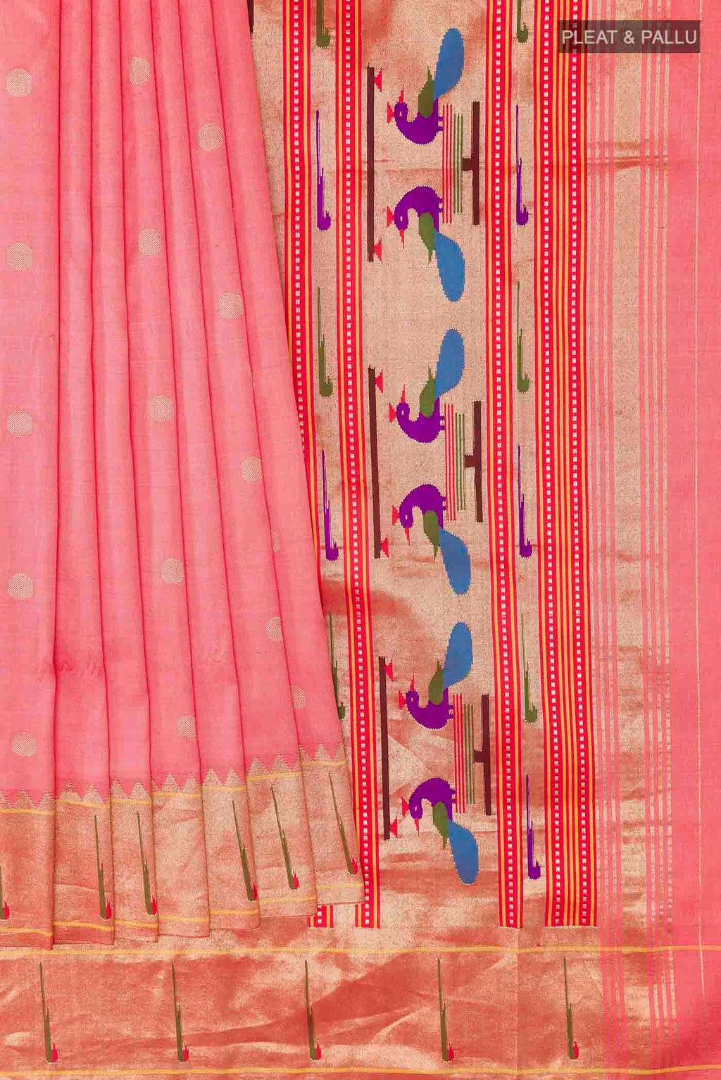 pleats pallu