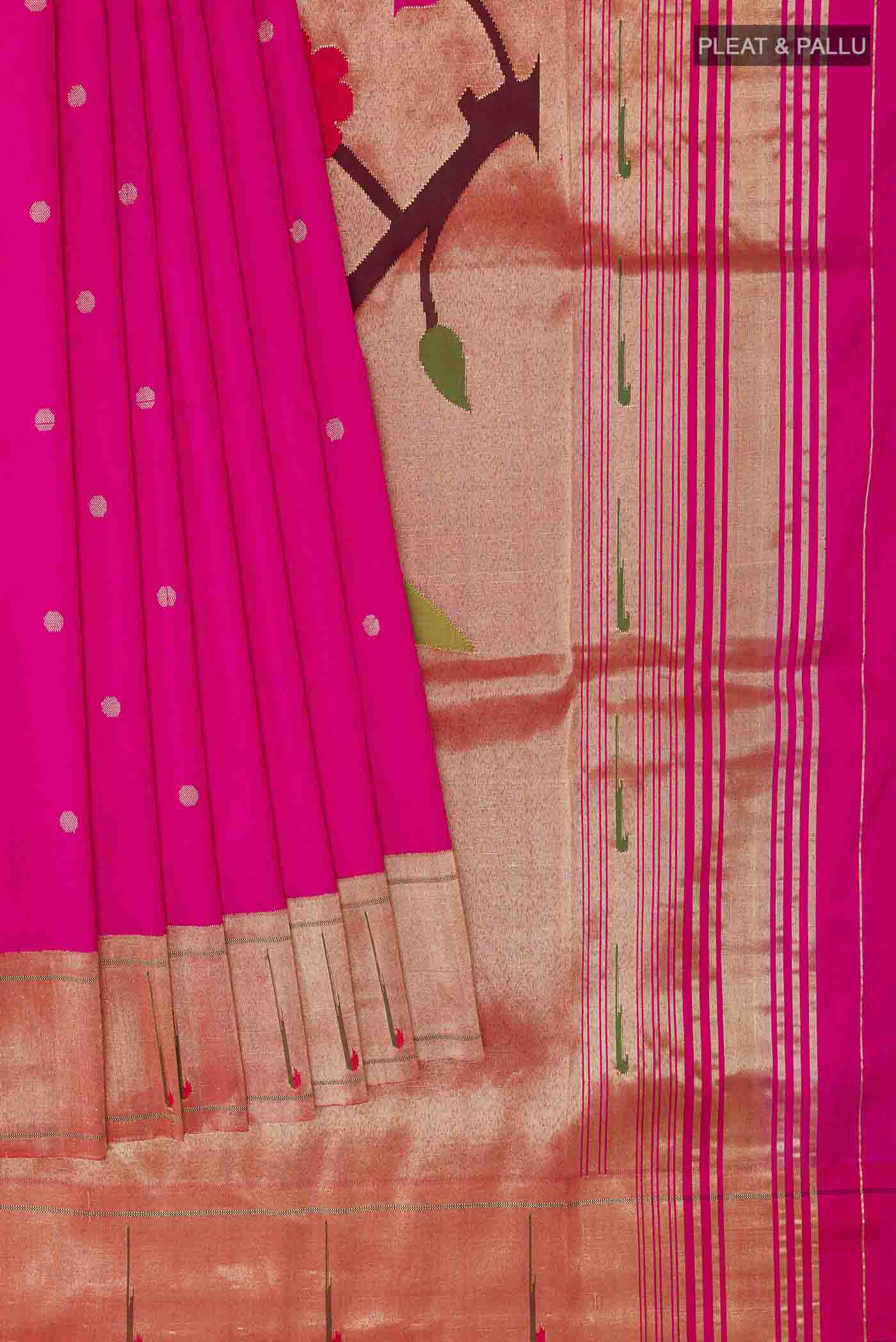 pleats pallu