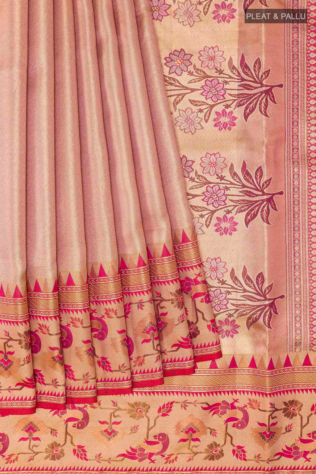 pleats pallu