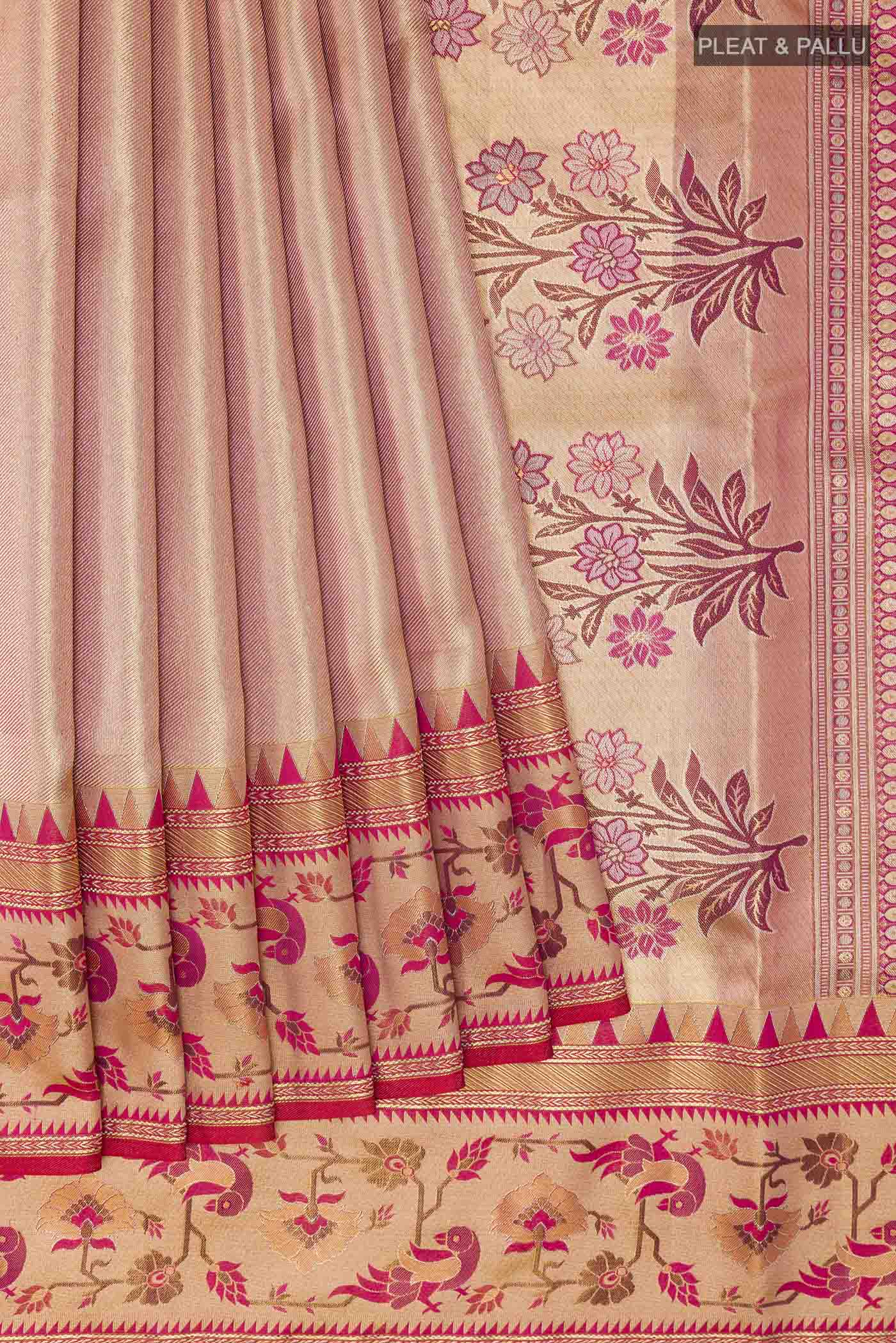 pleats pallu