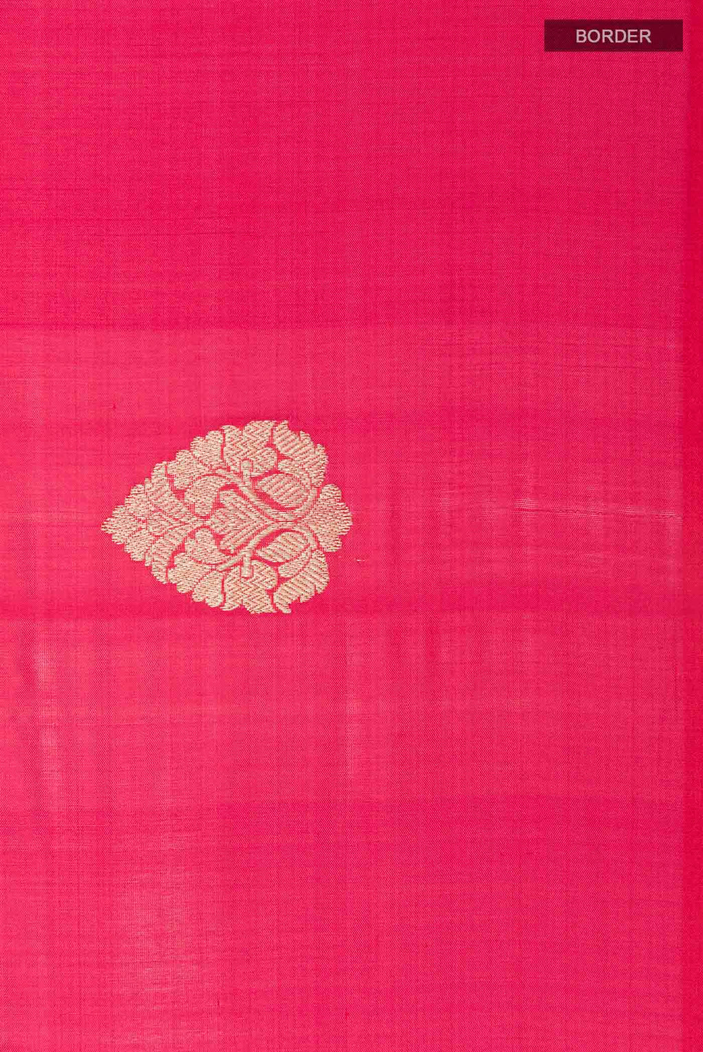 Border image of Pink Dual Tone Banarasi Katan Silk Saree with Zari Butta on the body and Zari Border