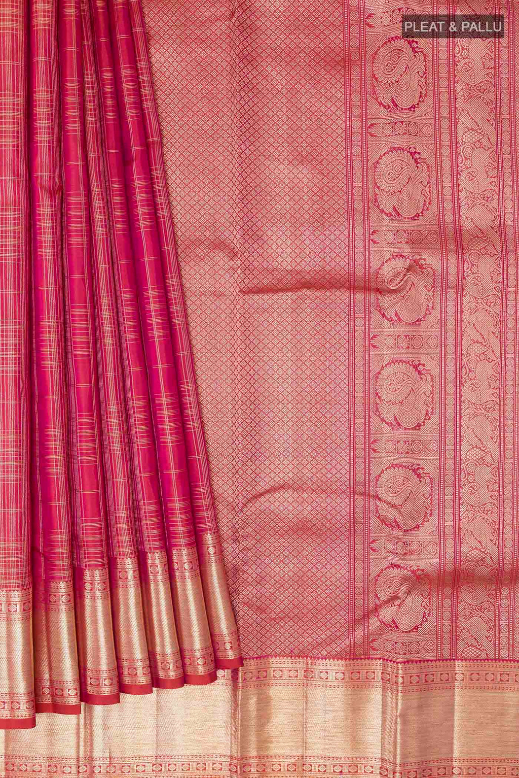 pleats pallu
