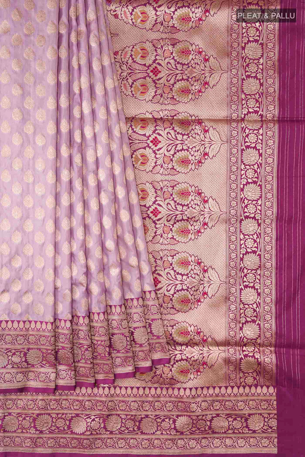 pleats pallu