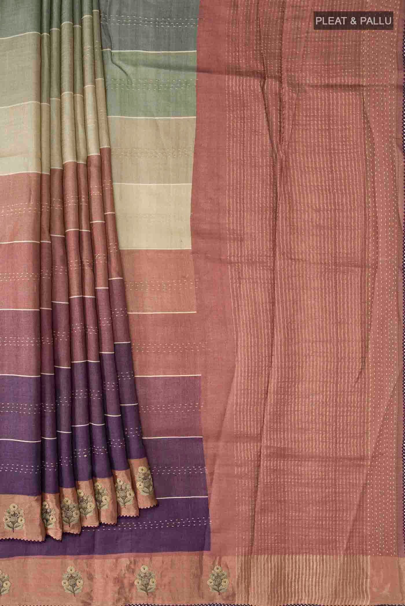 pleats pallu