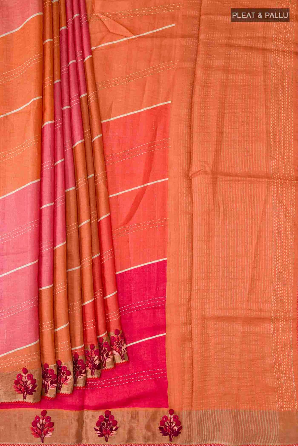 pleats pallu