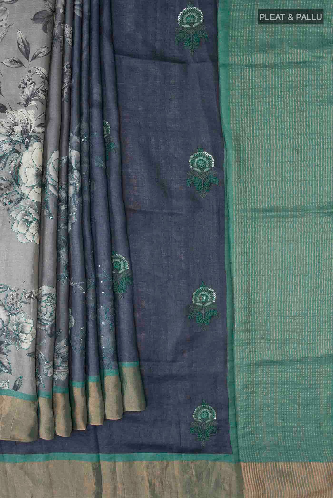 pleats pallu