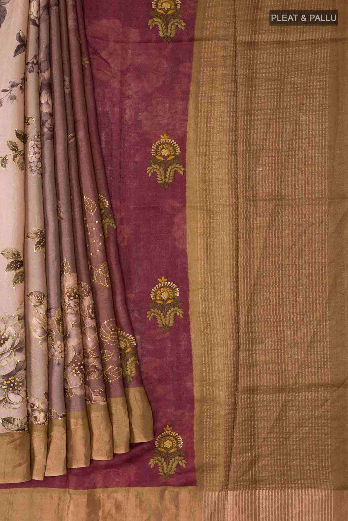 pleats pallu