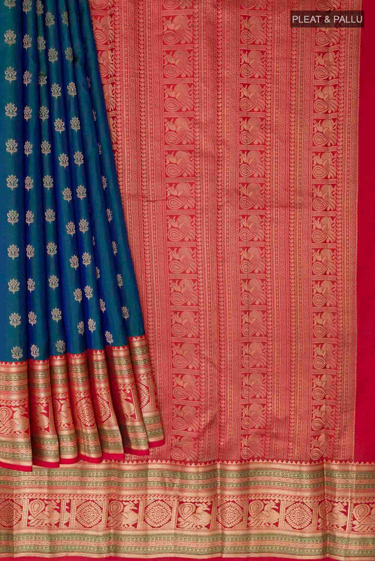 pleats pallu