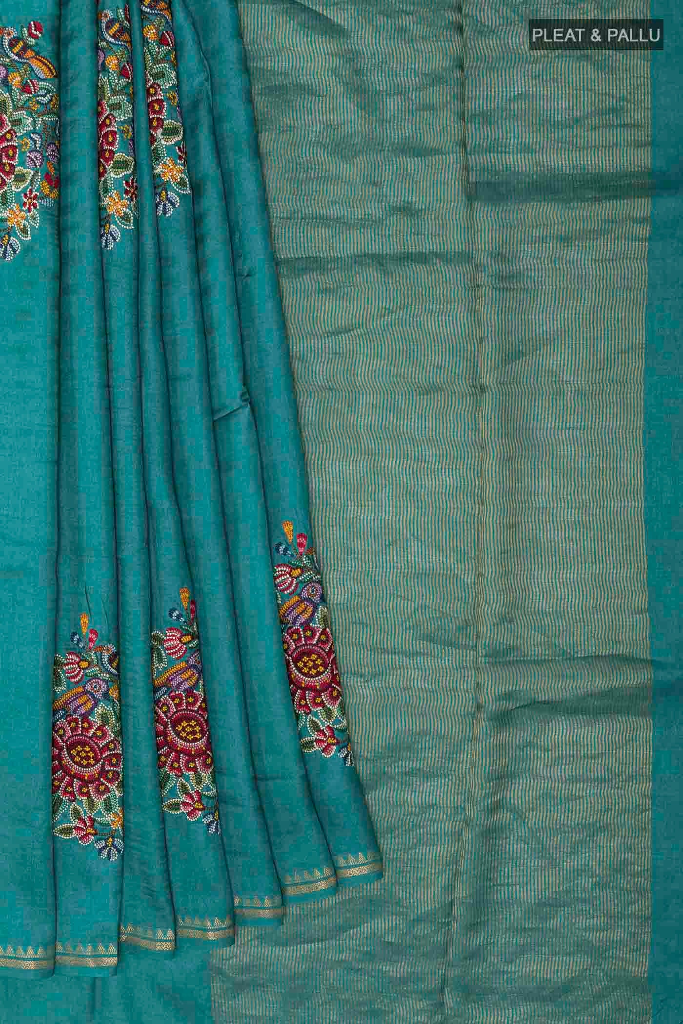 pleats pallu