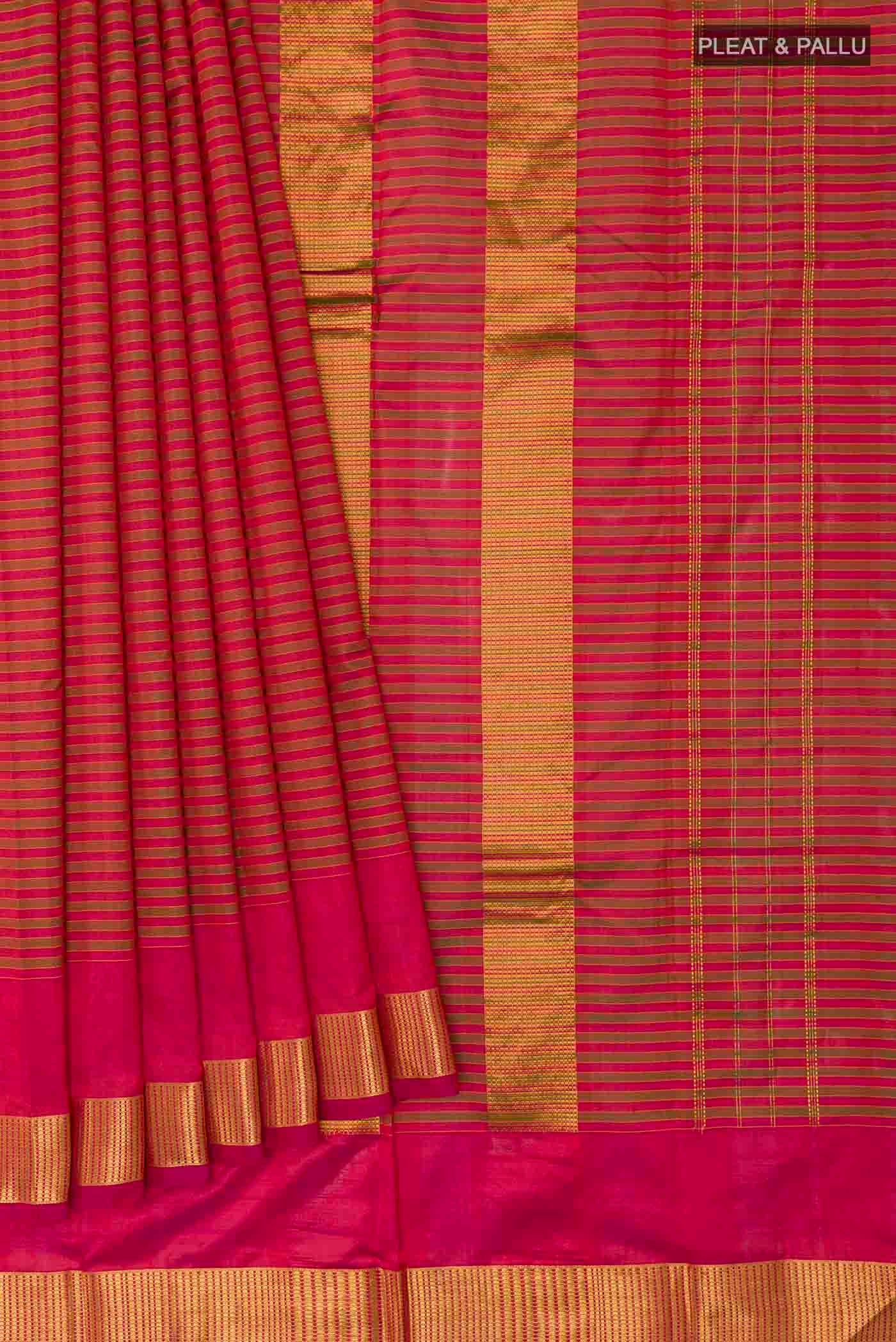 pleats pallu