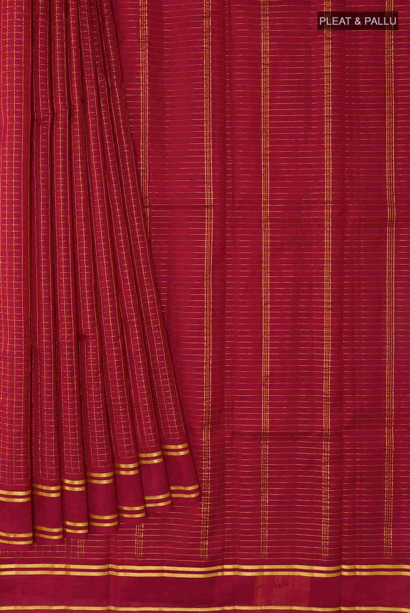 pleats pallu