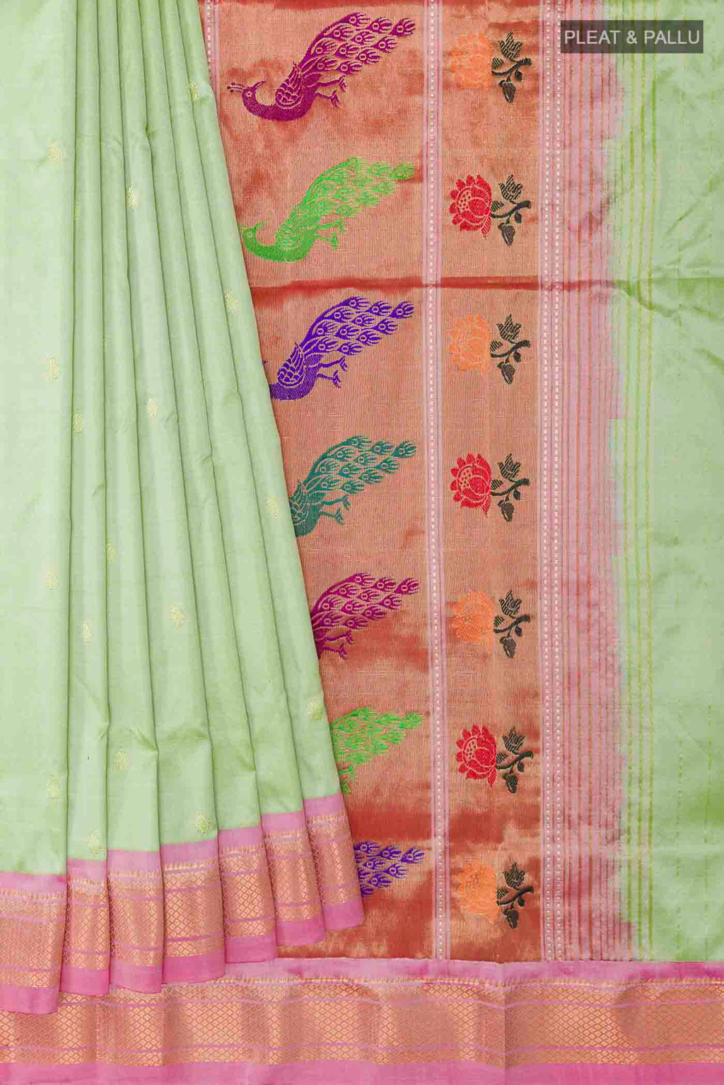 pleats pallu