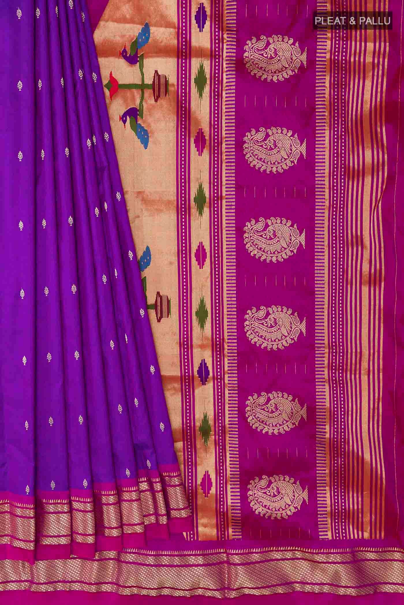 pleats pallu