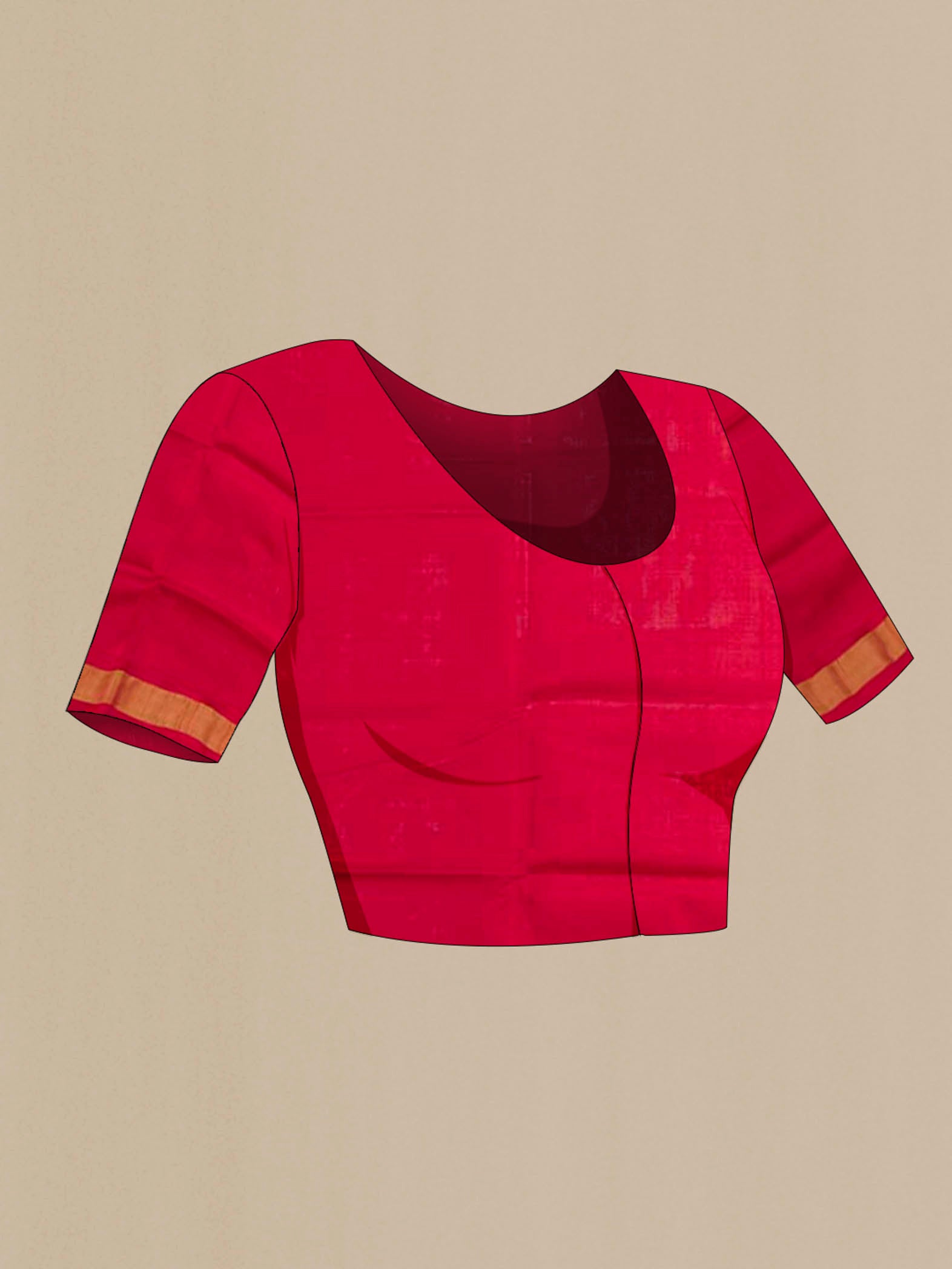 Close up image of the blouse of Green Rajkot Patola Silk Saree with Pure Ikat on the body and Zari Border