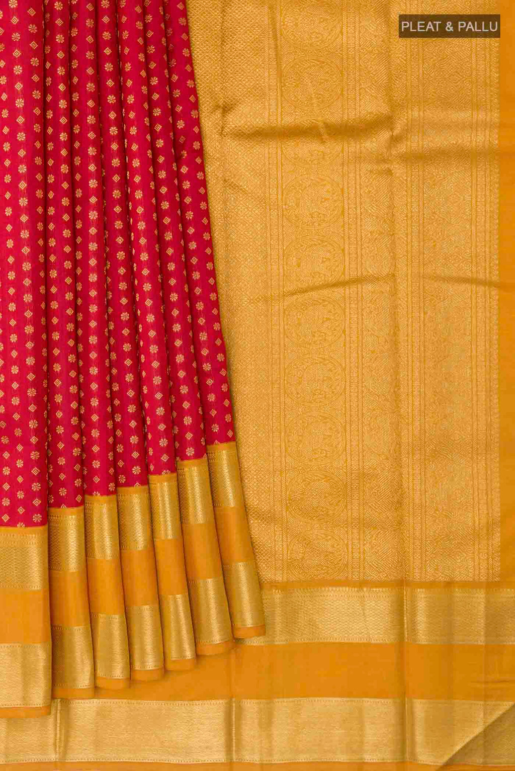 pleats pallu