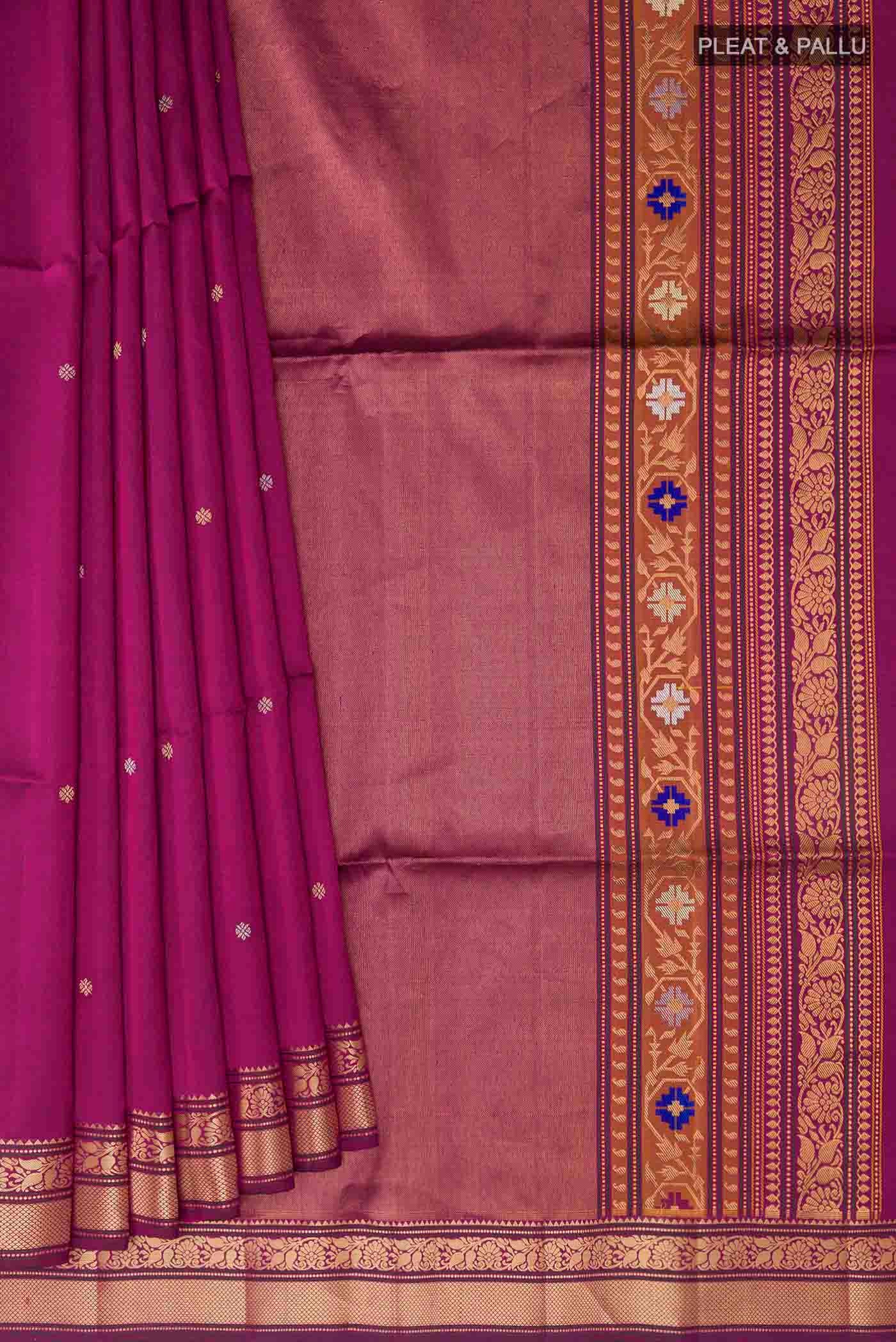 pleats pallu