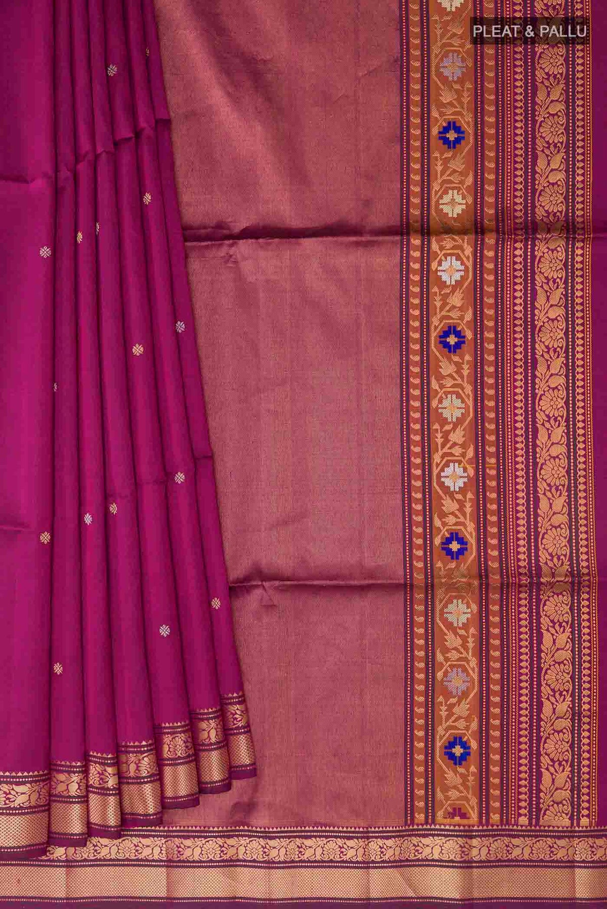 pleats pallu