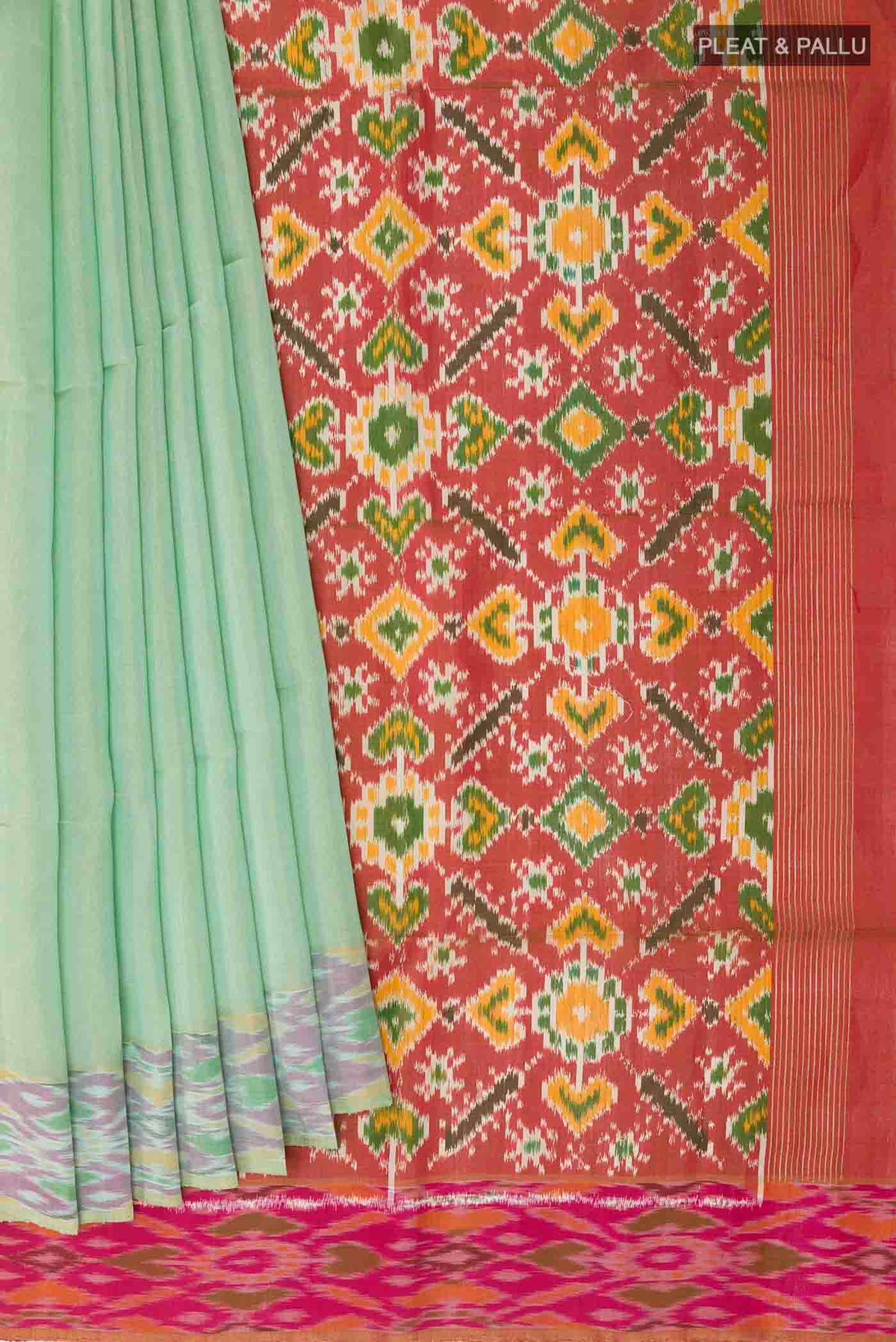 pleats pallu