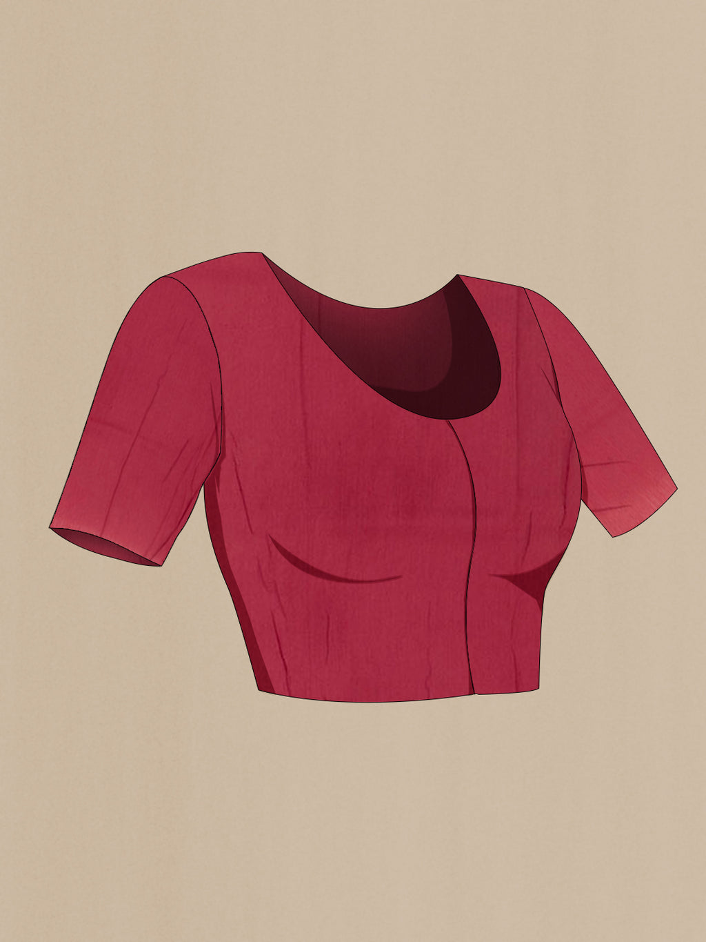 Close up image of the blouse of Black Tussar Silk Saree with Printed design on the body and Zari Border. 