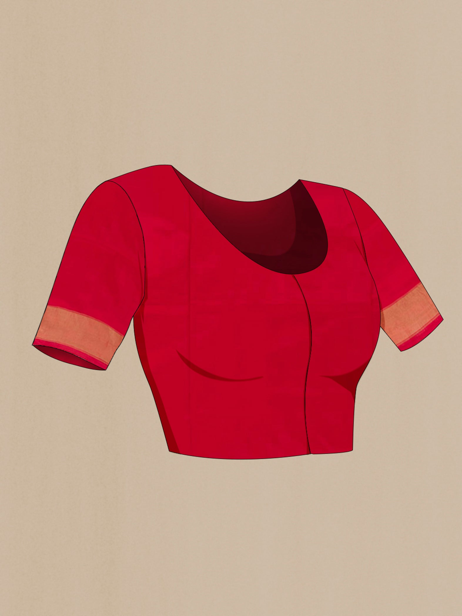 Close up image of the blouse of Green Pochampally Silk Saree with Pure Ikat on the body and Zari Border. 