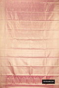 Rose Gold Dual Tone Kanchipuram Tissue Silk Saree with Zari Brocade on the body and Fancy Border.  displayed on a mannequin