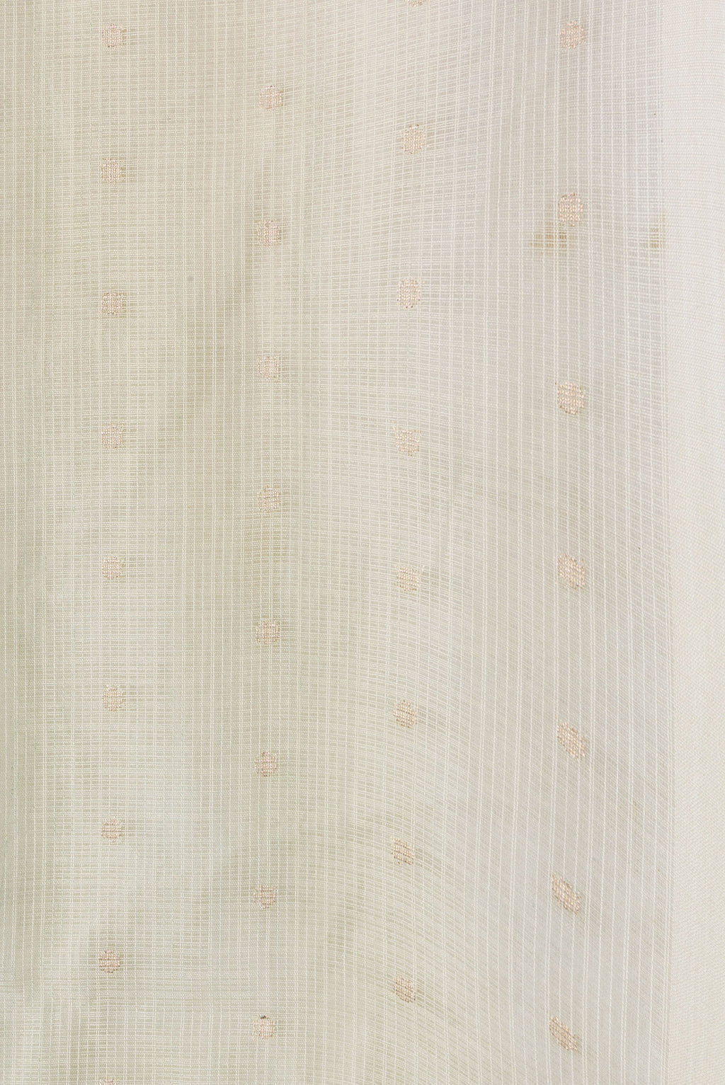 Border image of Pista Green Dual Tone Kota Silk Saree with Zari Butta on the body and Without Border. 