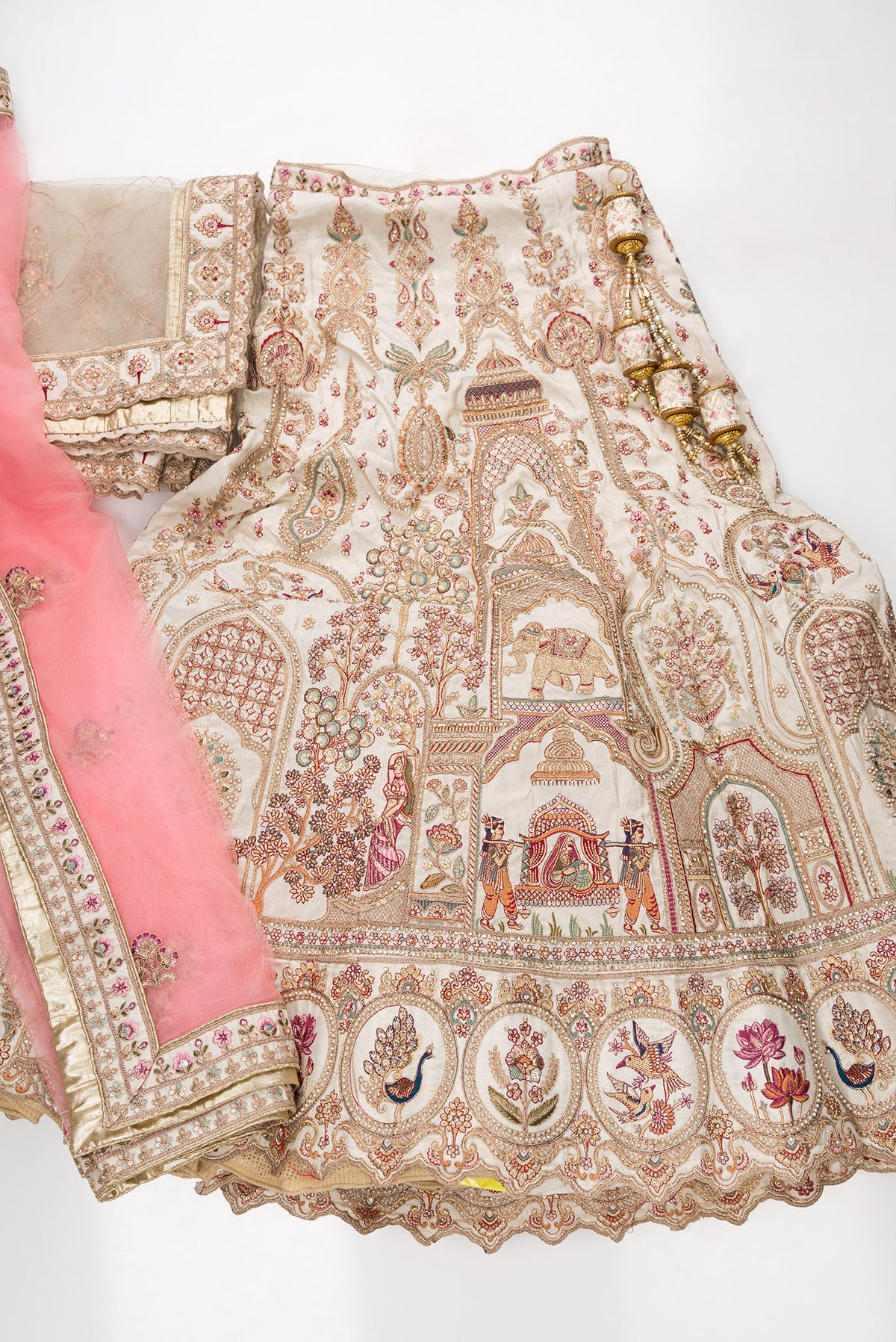 Sandal Net Womens Lehenga Set