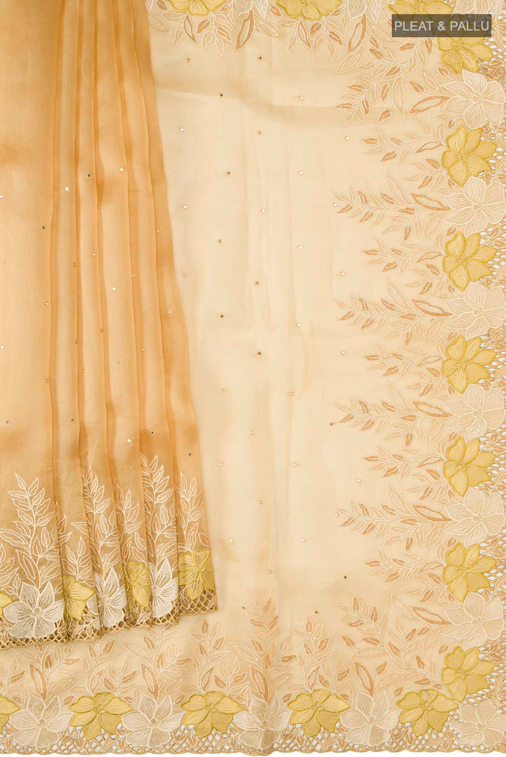 pleats pallu