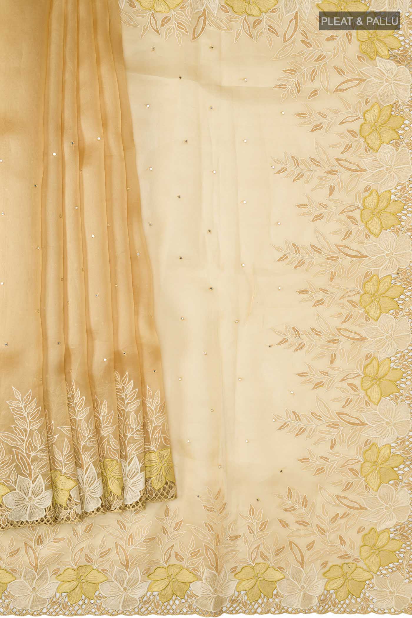 pleats pallu