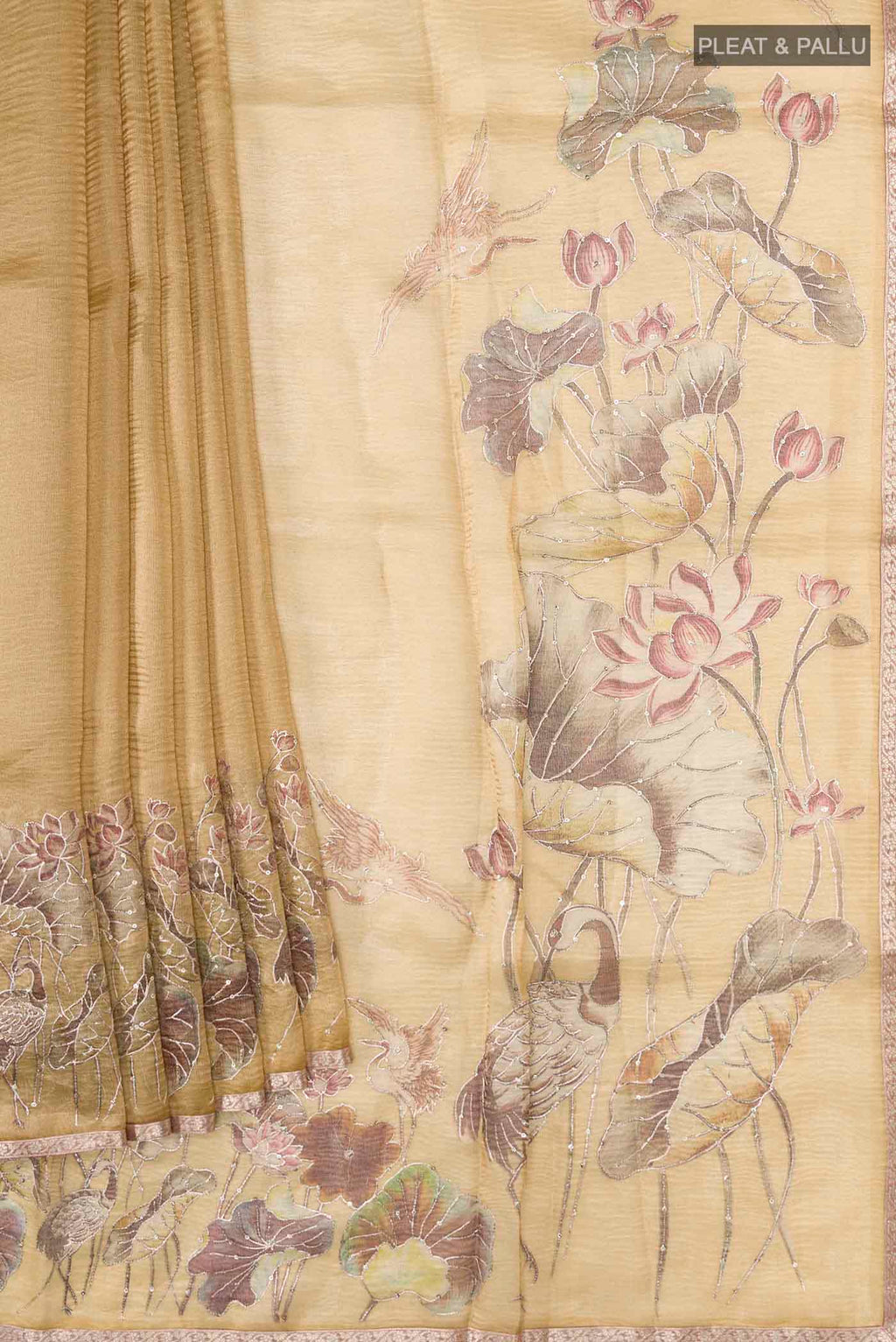 pleats pallu