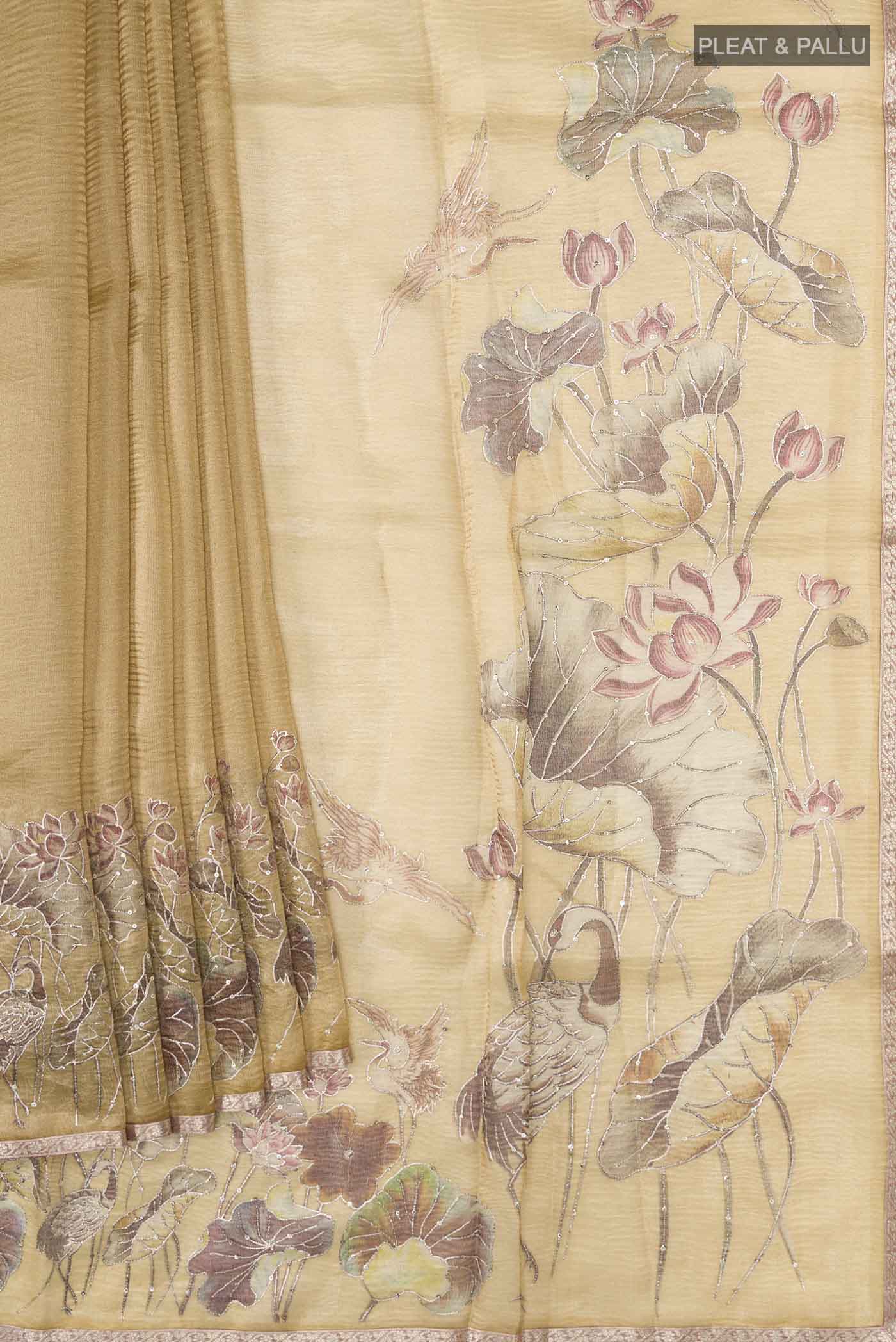 pleats pallu