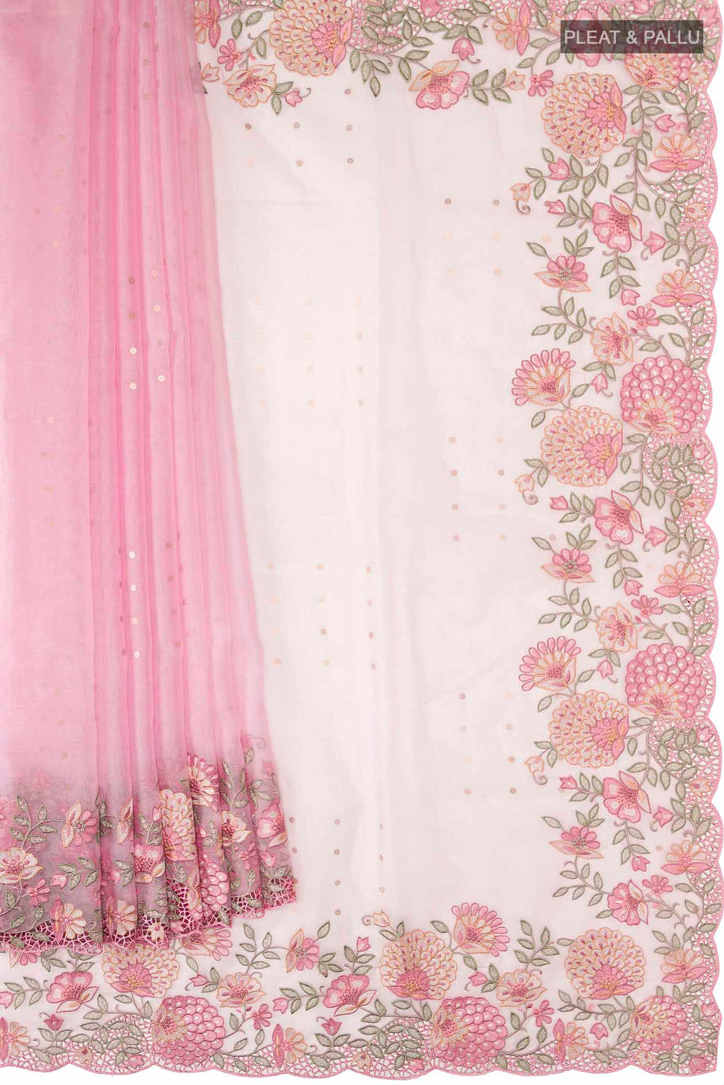pleats pallu